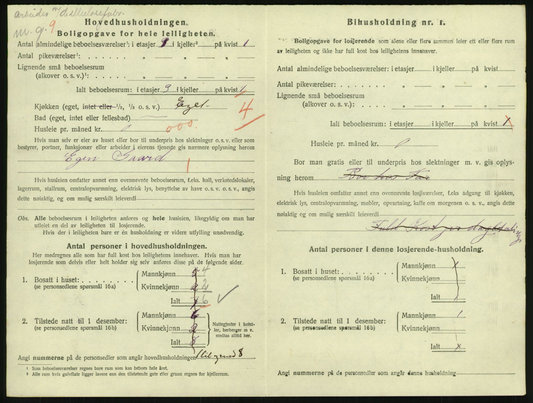 SAH, Folketelling 1920 for 0502 Gjøvik kjøpstad, 1920, s. 1157