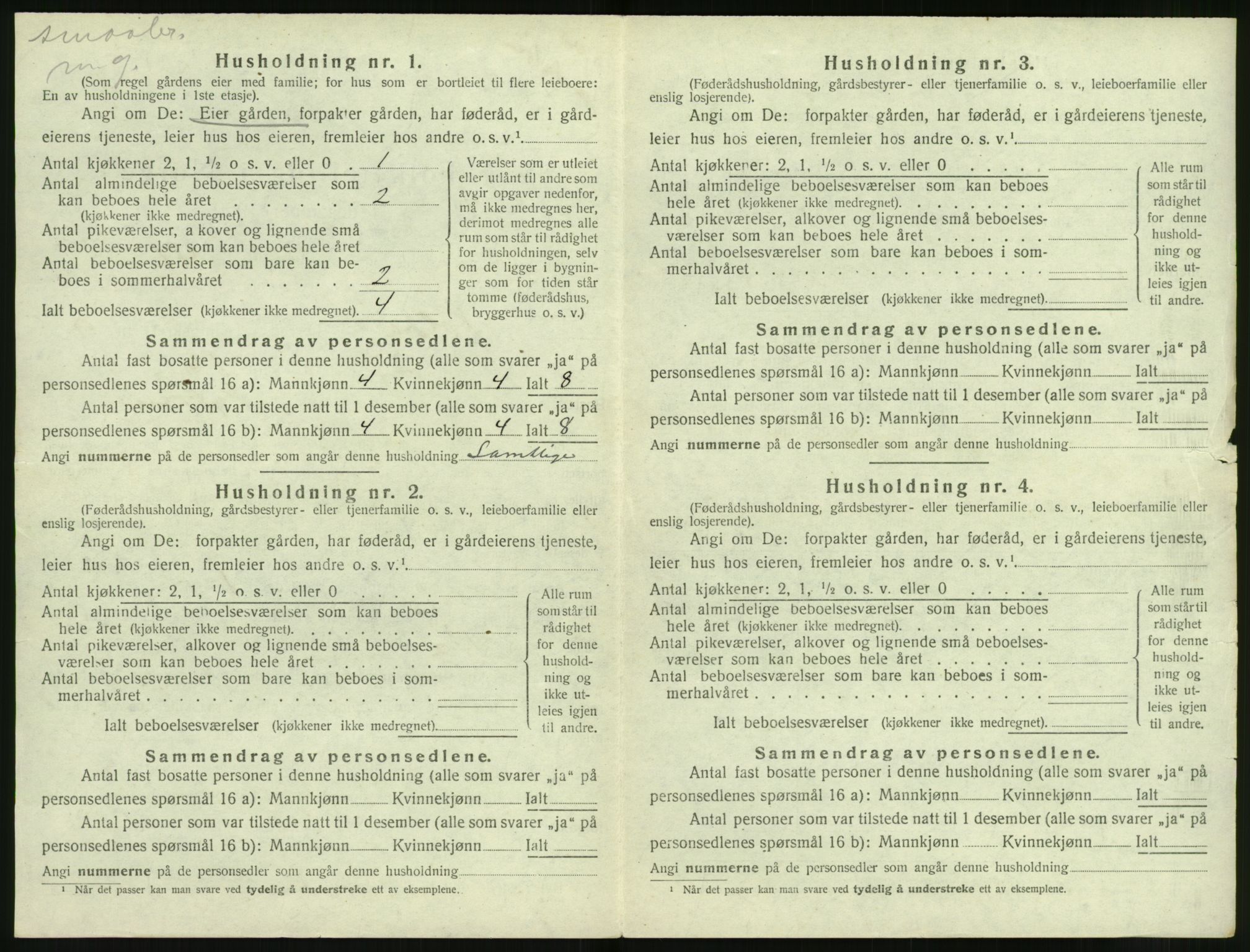 SAT, Folketelling 1920 for 1519 Volda herred, 1920, s. 851