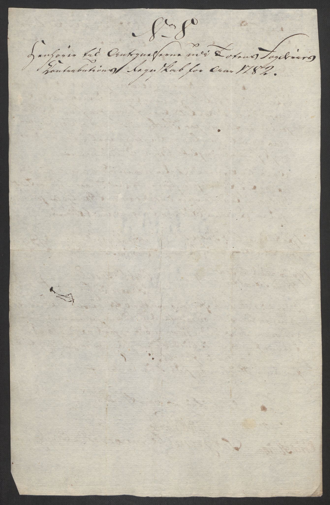 Rentekammeret inntil 1814, Reviderte regnskaper, Fogderegnskap, RA/EA-4092/R19/L1369: Fogderegnskap Toten, Hadeland og Vardal, 1782, s. 440