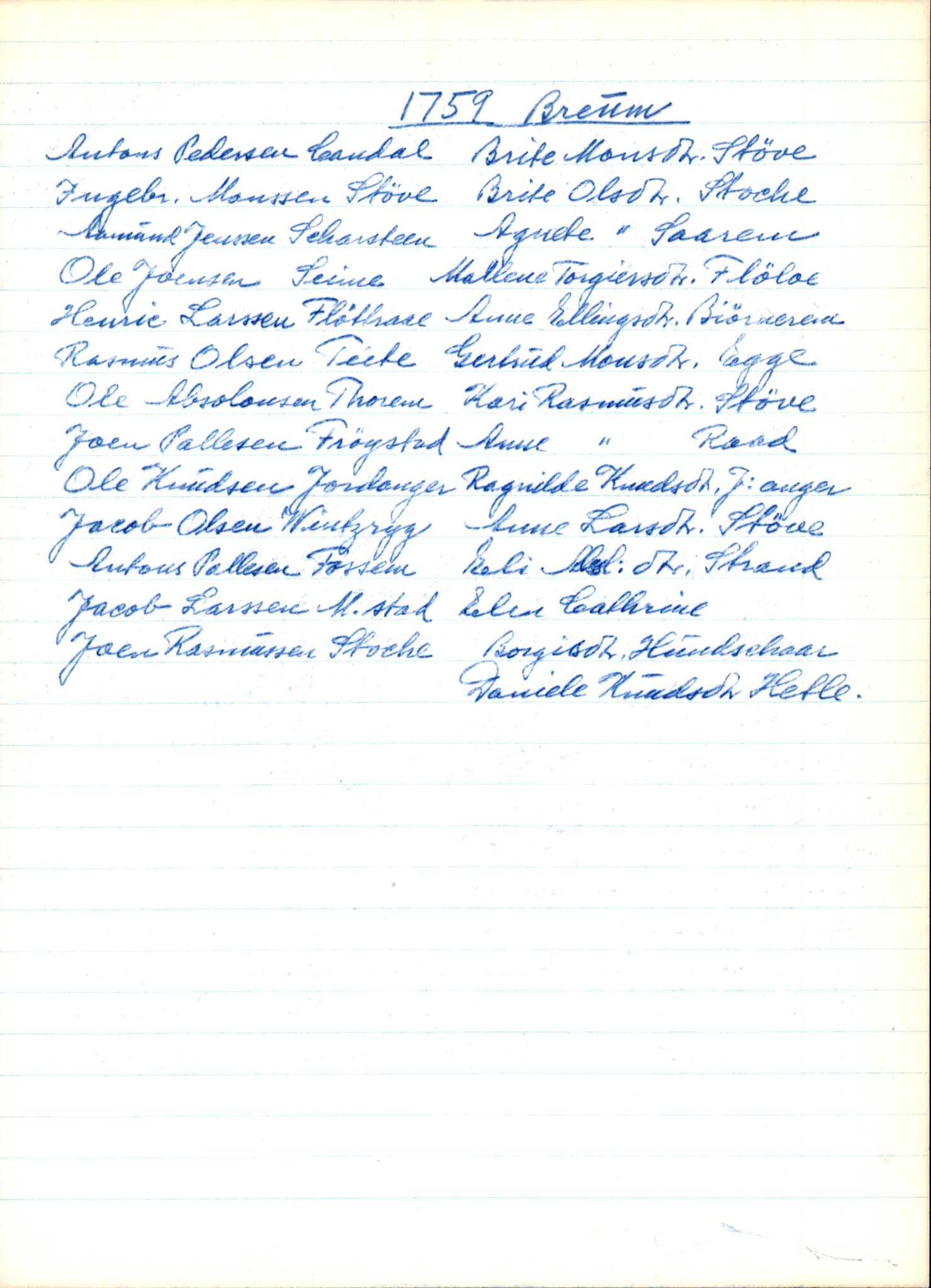 Samling av fulltekstavskrifter, SAB/FULLTEKST/B/14/0003: Gloppen sokneprestembete, ministerialbok nr. A 4, 1758-1784, s. 147