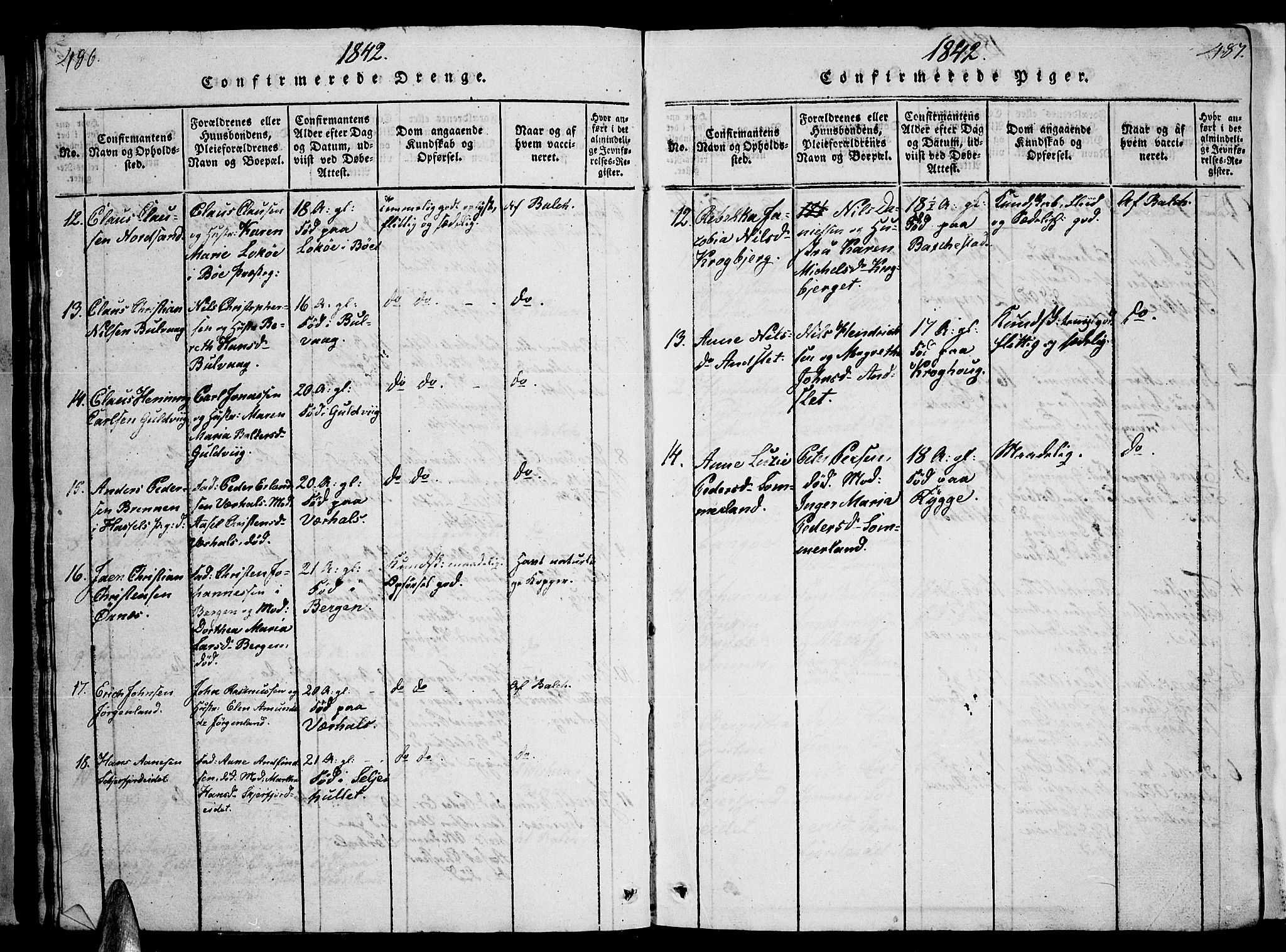 Ministerialprotokoller, klokkerbøker og fødselsregistre - Nordland, AV/SAT-A-1459/893/L1346: Klokkerbok nr. 893C01, 1820-1858, s. 486-487