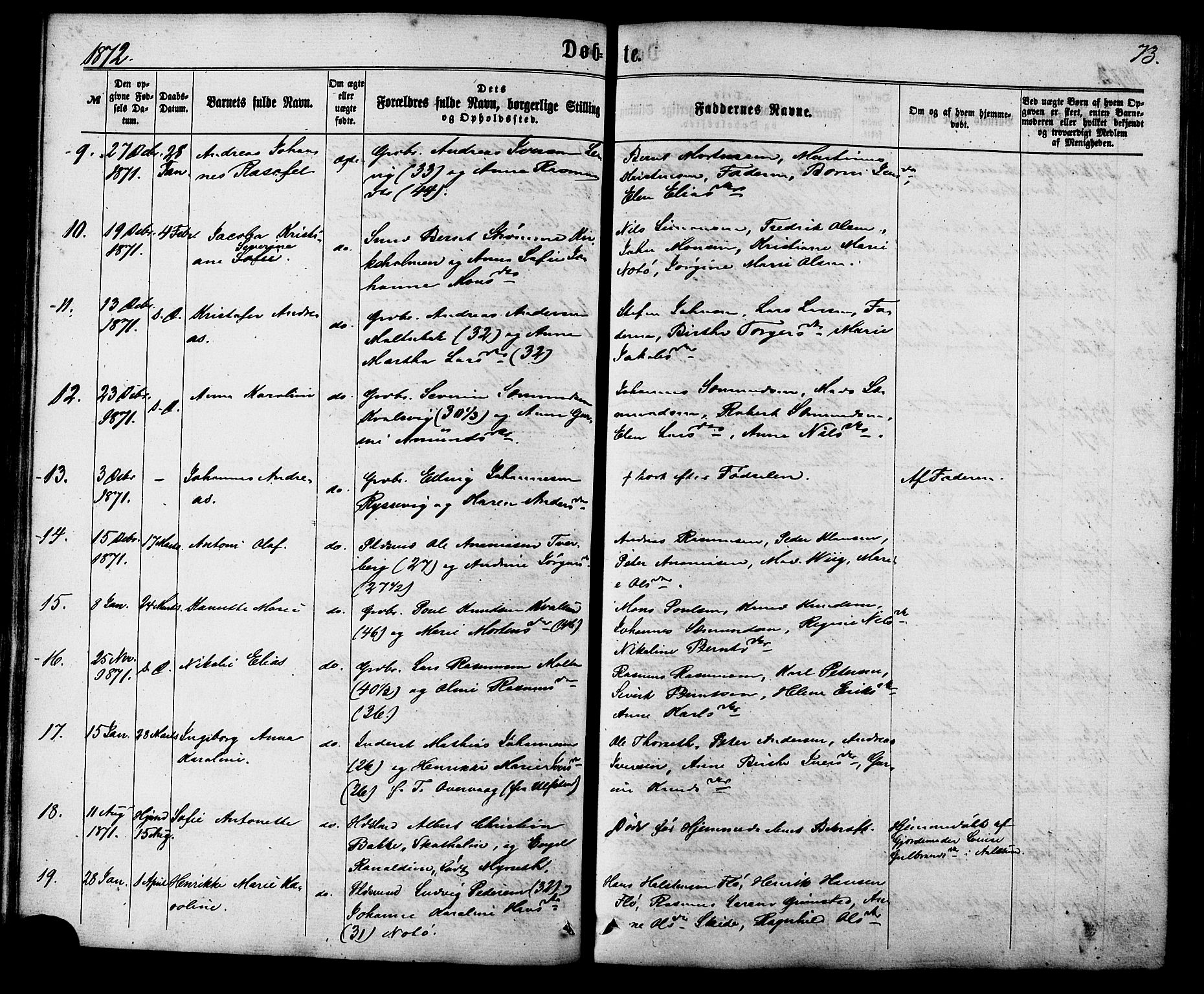 Ministerialprotokoller, klokkerbøker og fødselsregistre - Møre og Romsdal, AV/SAT-A-1454/507/L0071: Ministerialbok nr. 507A06, 1863-1878, s. 73