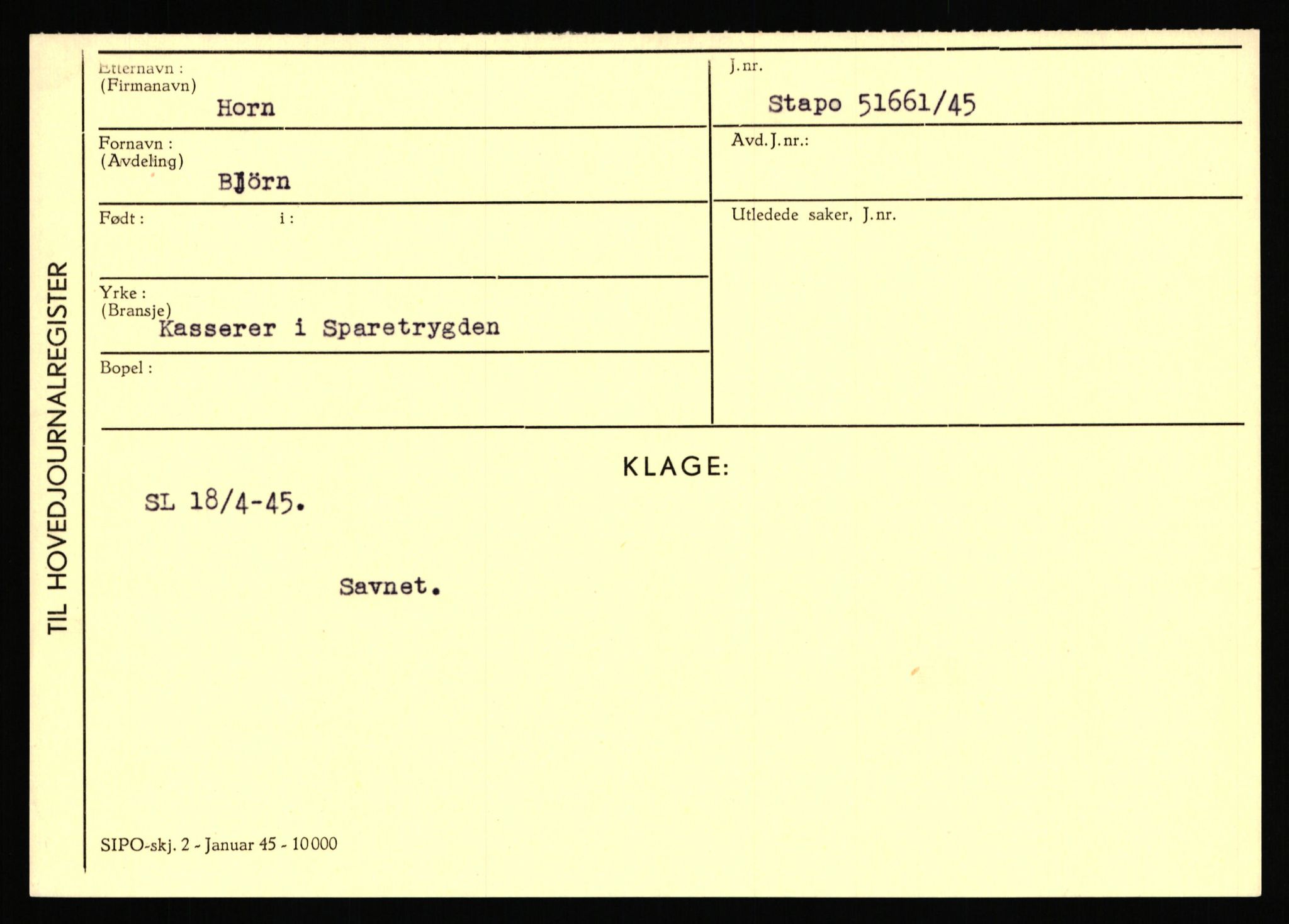 Statspolitiet - Hovedkontoret / Osloavdelingen, AV/RA-S-1329/C/Ca/L0007: Hol - Joelsen, 1943-1945, s. 870