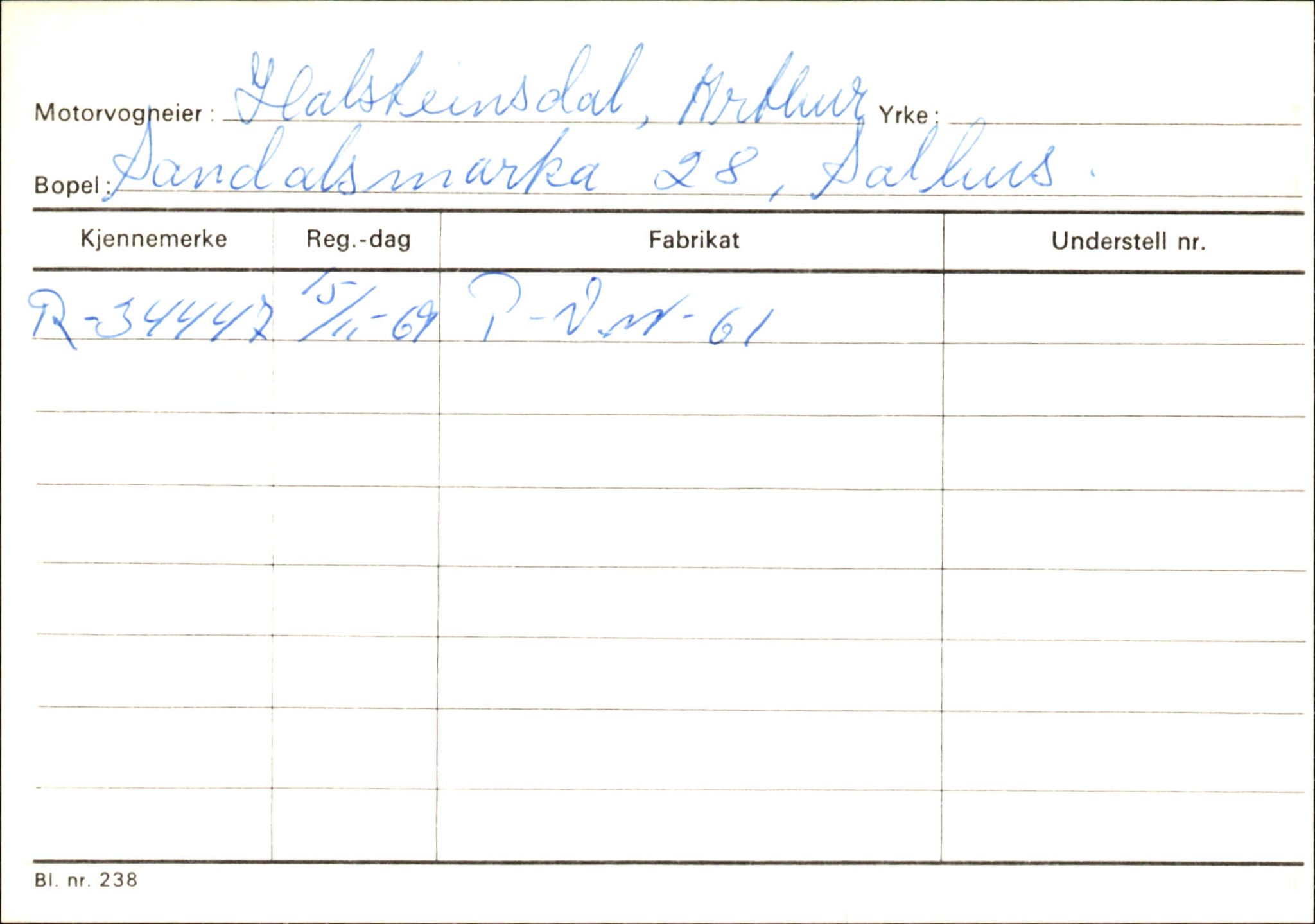 Statens vegvesen, Hordaland vegkontor, AV/SAB-A-5201/2/Ha/L0018: R-eierkort H, 1920-1971, s. 290