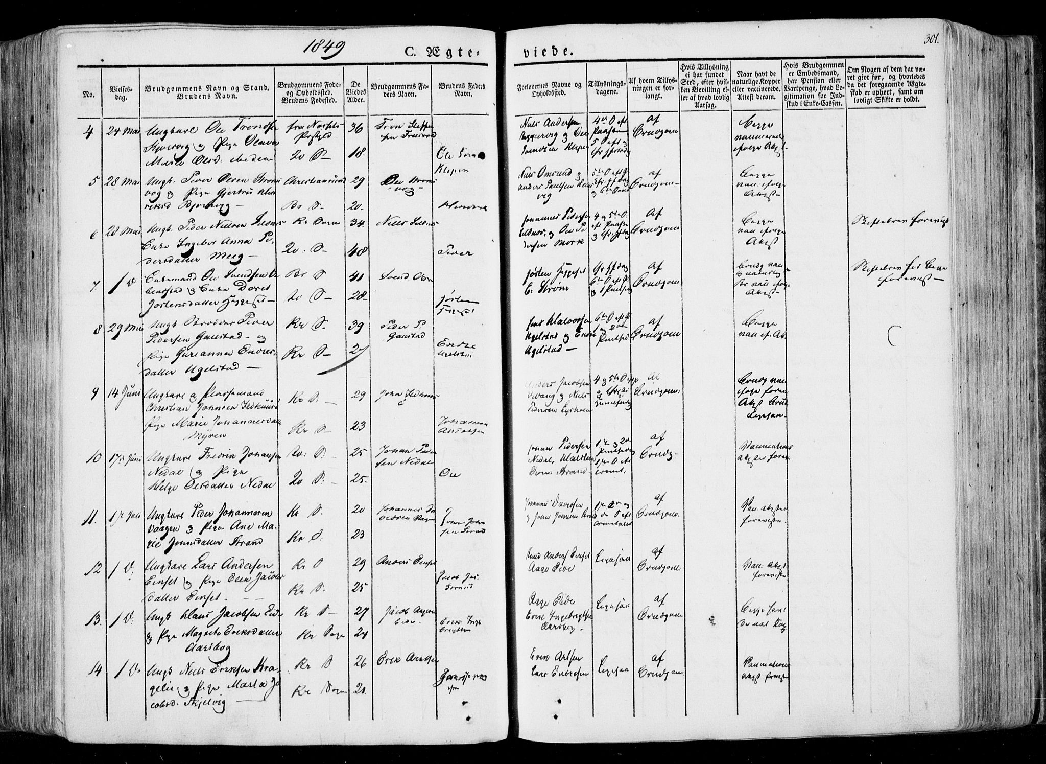 Ministerialprotokoller, klokkerbøker og fødselsregistre - Møre og Romsdal, AV/SAT-A-1454/568/L0803: Ministerialbok nr. 568A10, 1830-1853, s. 301