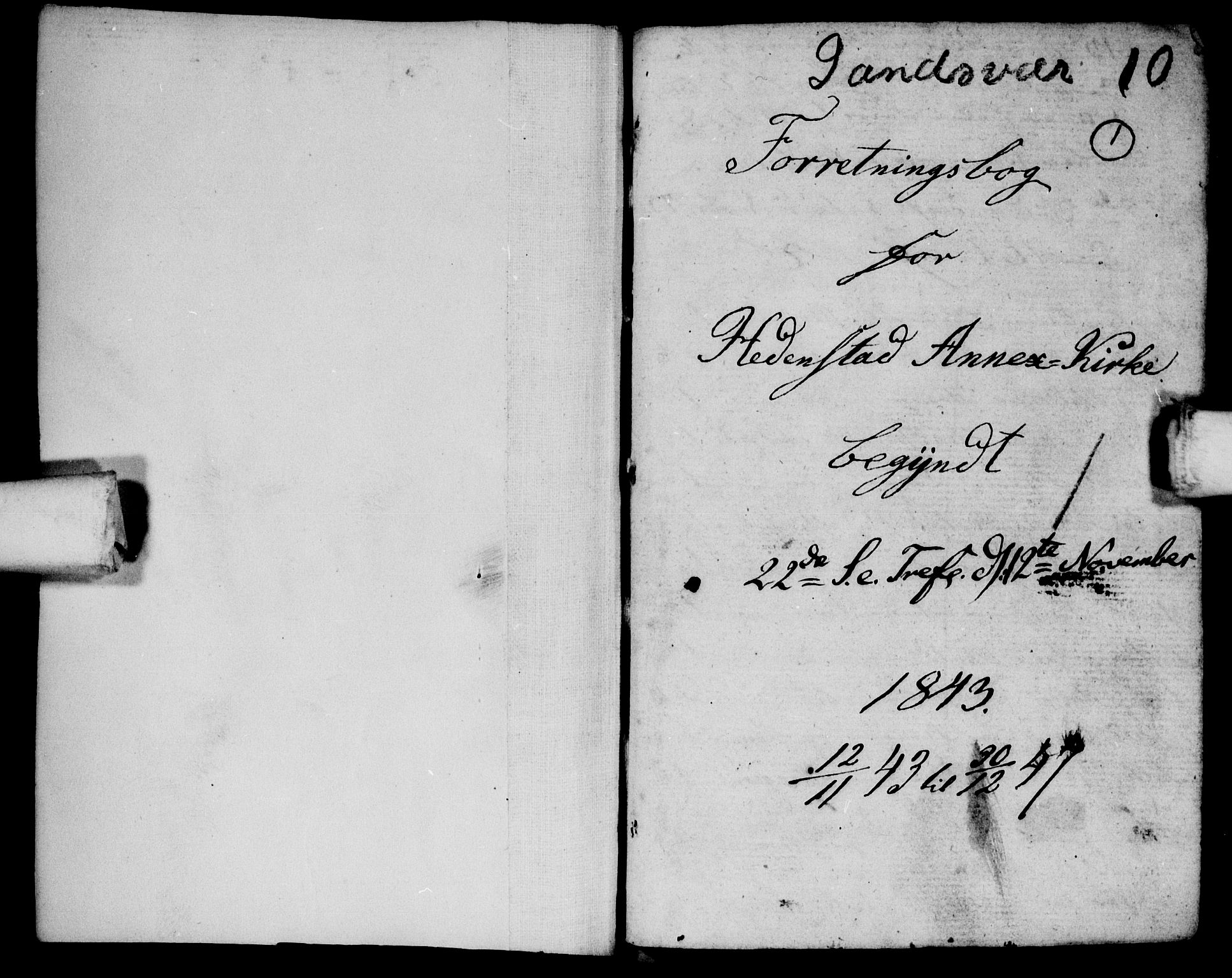 Sandsvær kirkebøker, SAKO/A-244/G/Gd/L0003: Klokkerbok nr. IV 3, 1843-1849