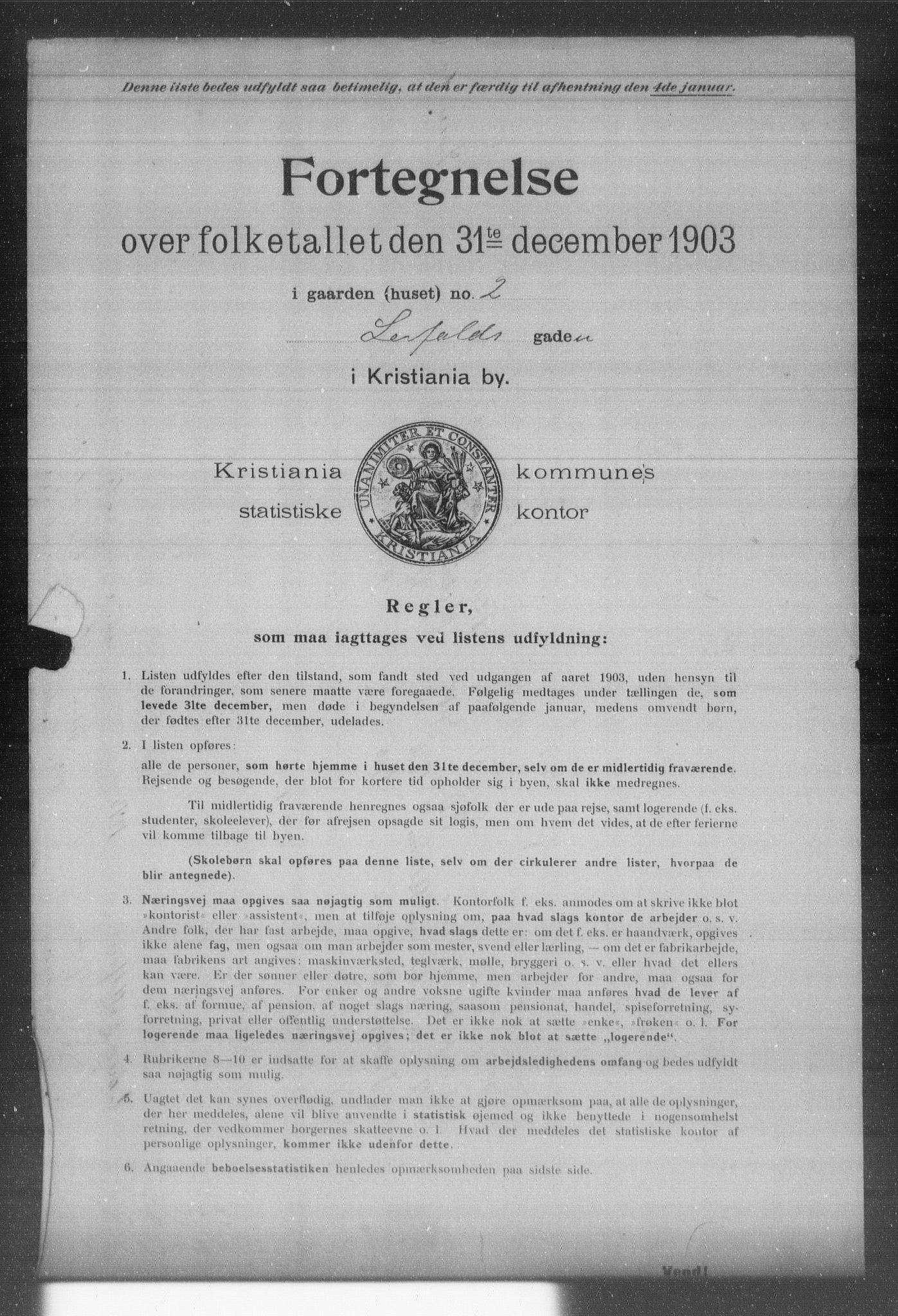 OBA, Kommunal folketelling 31.12.1903 for Kristiania kjøpstad, 1903, s. 11278