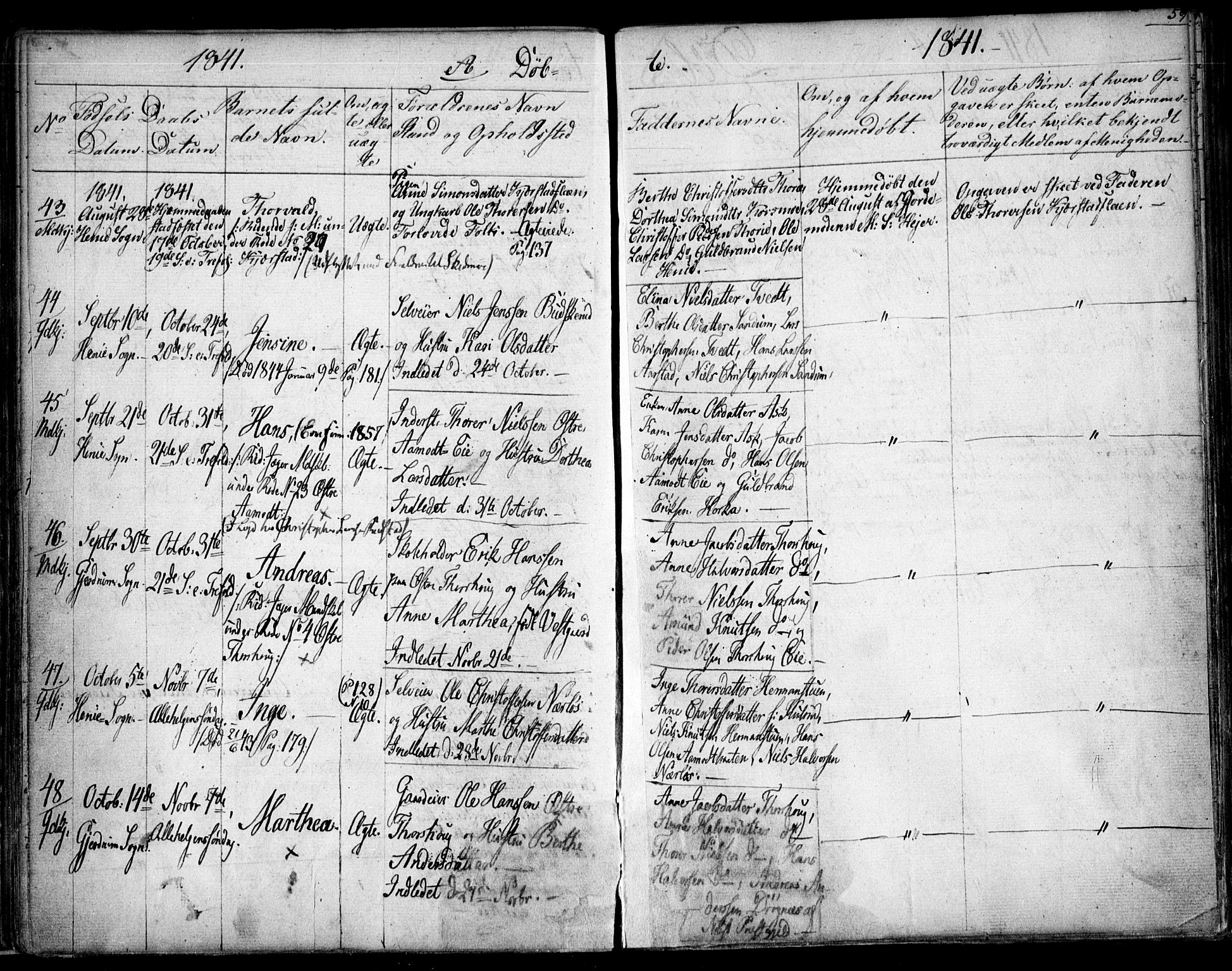 Gjerdrum prestekontor Kirkebøker, AV/SAO-A-10412b/F/Fa/L0005: Ministerialbok nr. I 5, 1835-1845, s. 59