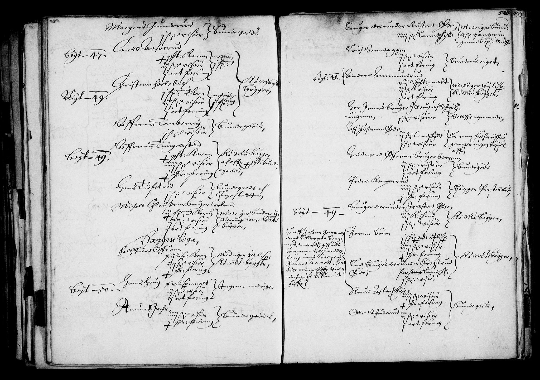 Rentekammeret inntil 1814, Realistisk ordnet avdeling, RA/EA-4070/N/Na/L0001: [XI f]: Akershus stifts jordebok, 1652, s. 525b-526a