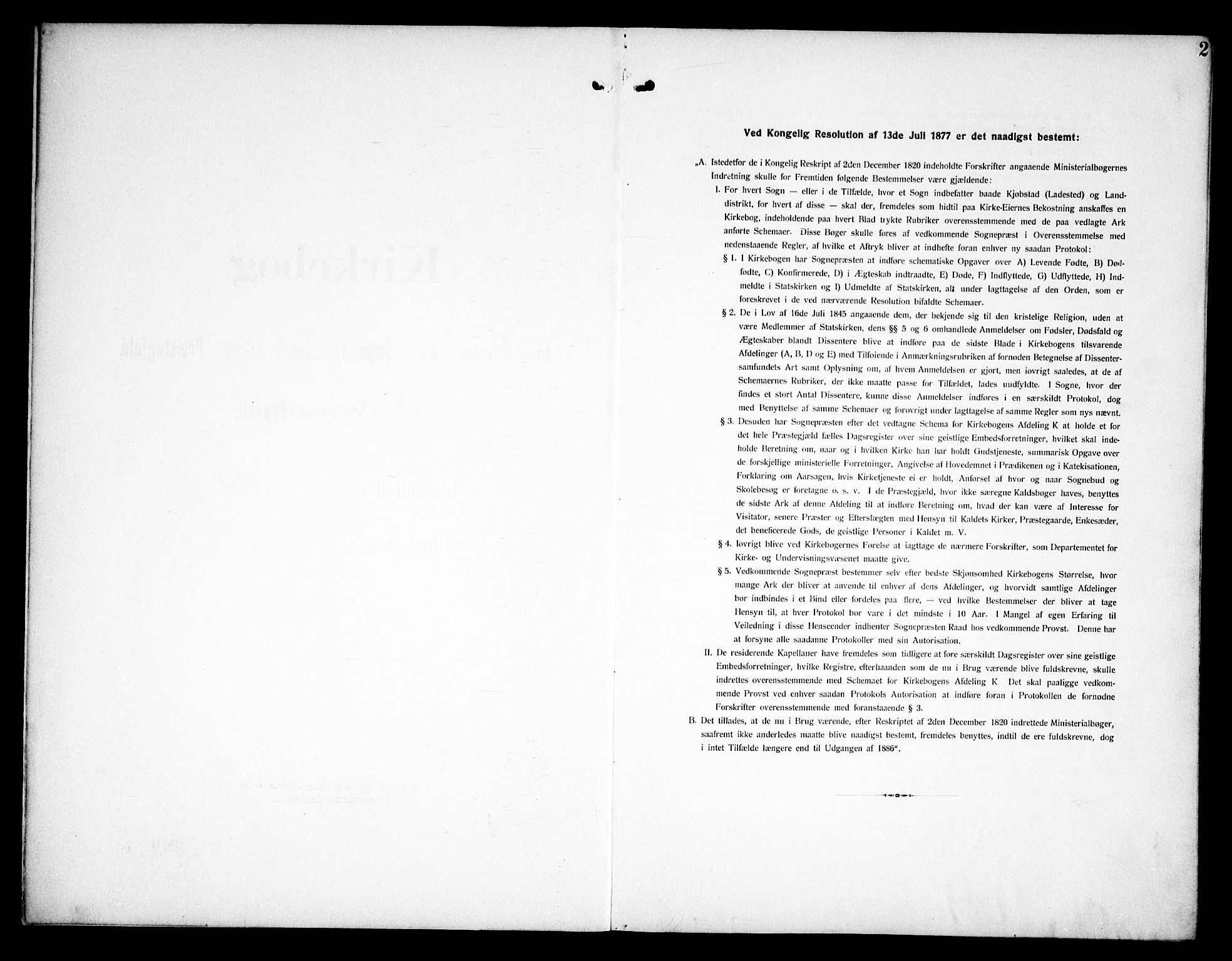 Kråkstad prestekontor Kirkebøker, SAO/A-10125a/G/Ga/L0002: Klokkerbok nr. I 2, 1905-1934, s. 2