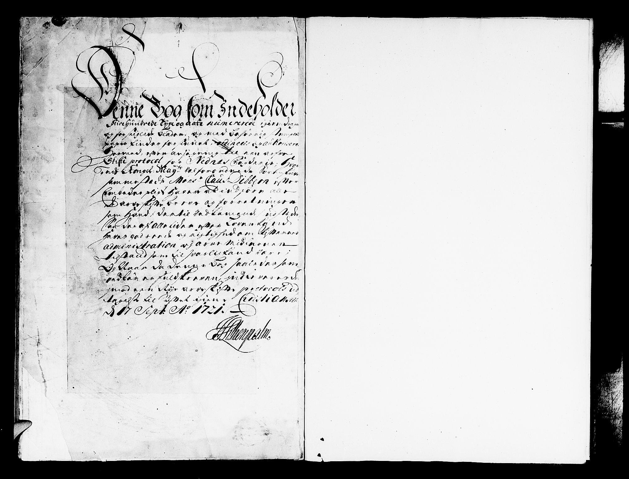 Nedenes sorenskriveri før 1824, SAK/1221-0007/H/Hc/L0008: Skifteprotokoll med register nr 8a, 1718-1725