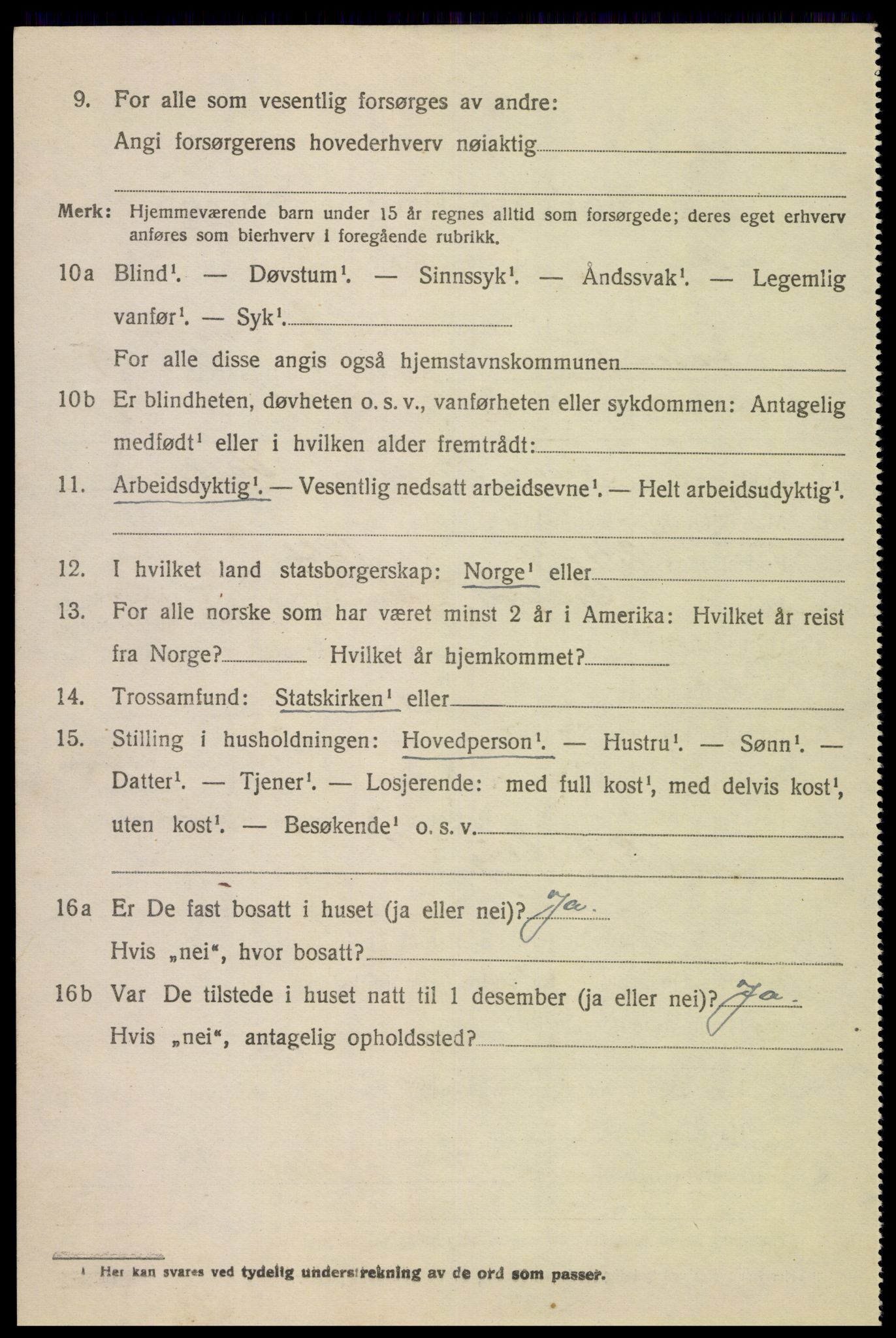 SAK, Folketelling 1920 for 1036 Fjotland herred, 1920, s. 2233