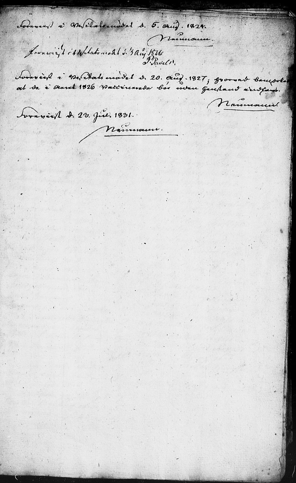Davik sokneprestembete, AV/SAB-A-79701/H/Haa/Haaa: Ministerialbok nr. A 7, 1818-1829