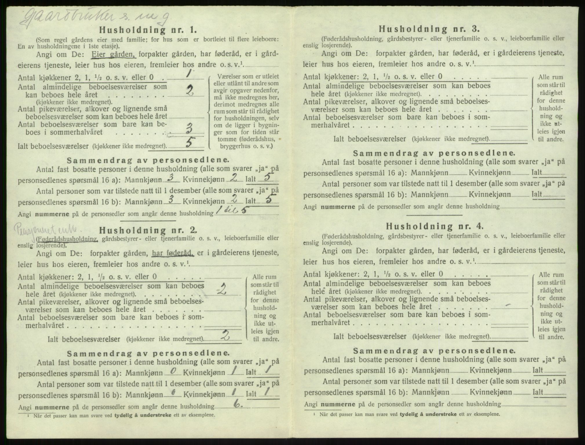 SAB, Folketelling 1920 for 1416 Kyrkjebø herred, 1920, s. 122