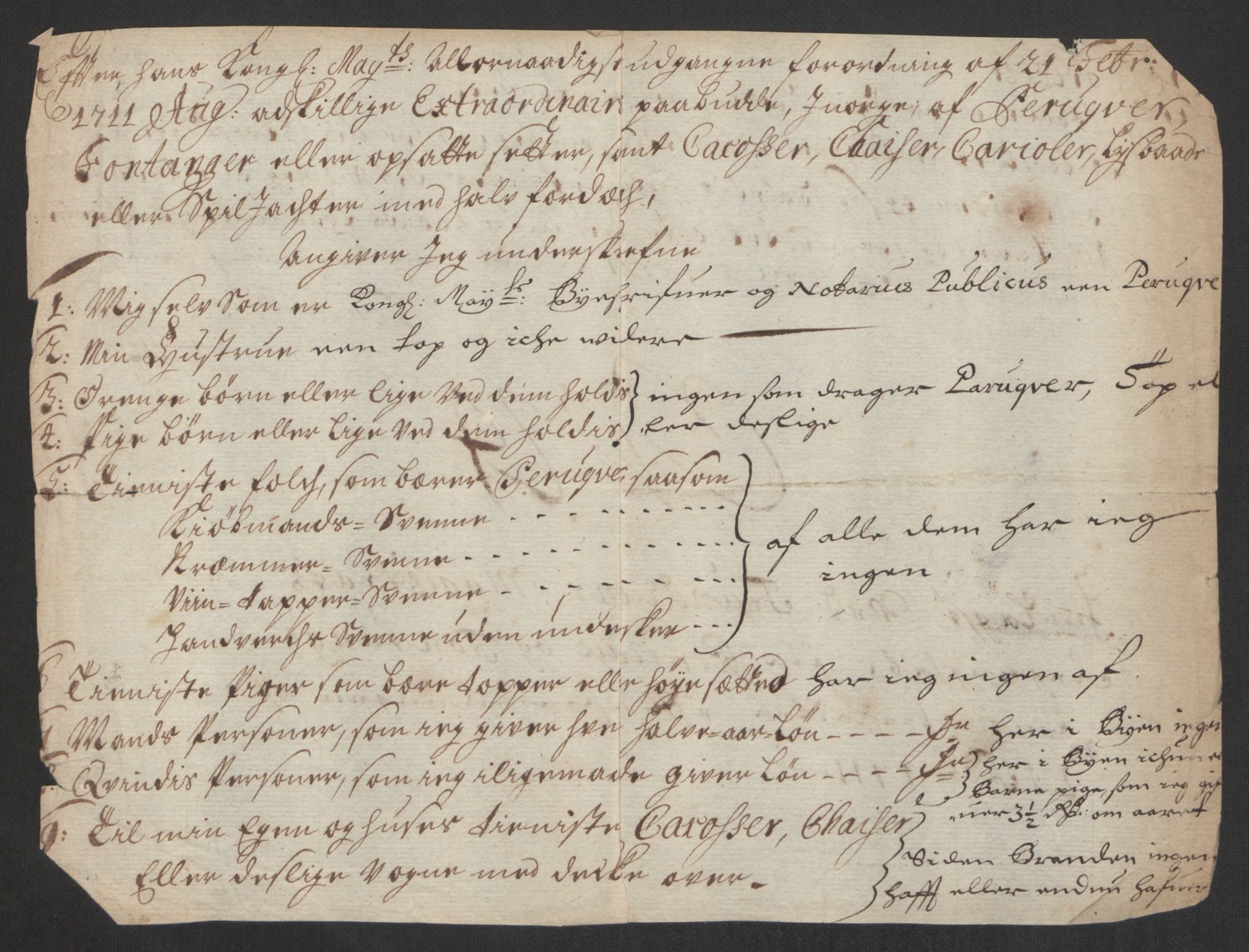 Rentekammeret inntil 1814, Reviderte regnskaper, Byregnskaper, RA/EA-4066/R/Rs/L0507: [S3] Kontribusjonsregnskap, 1699-1711, s. 535