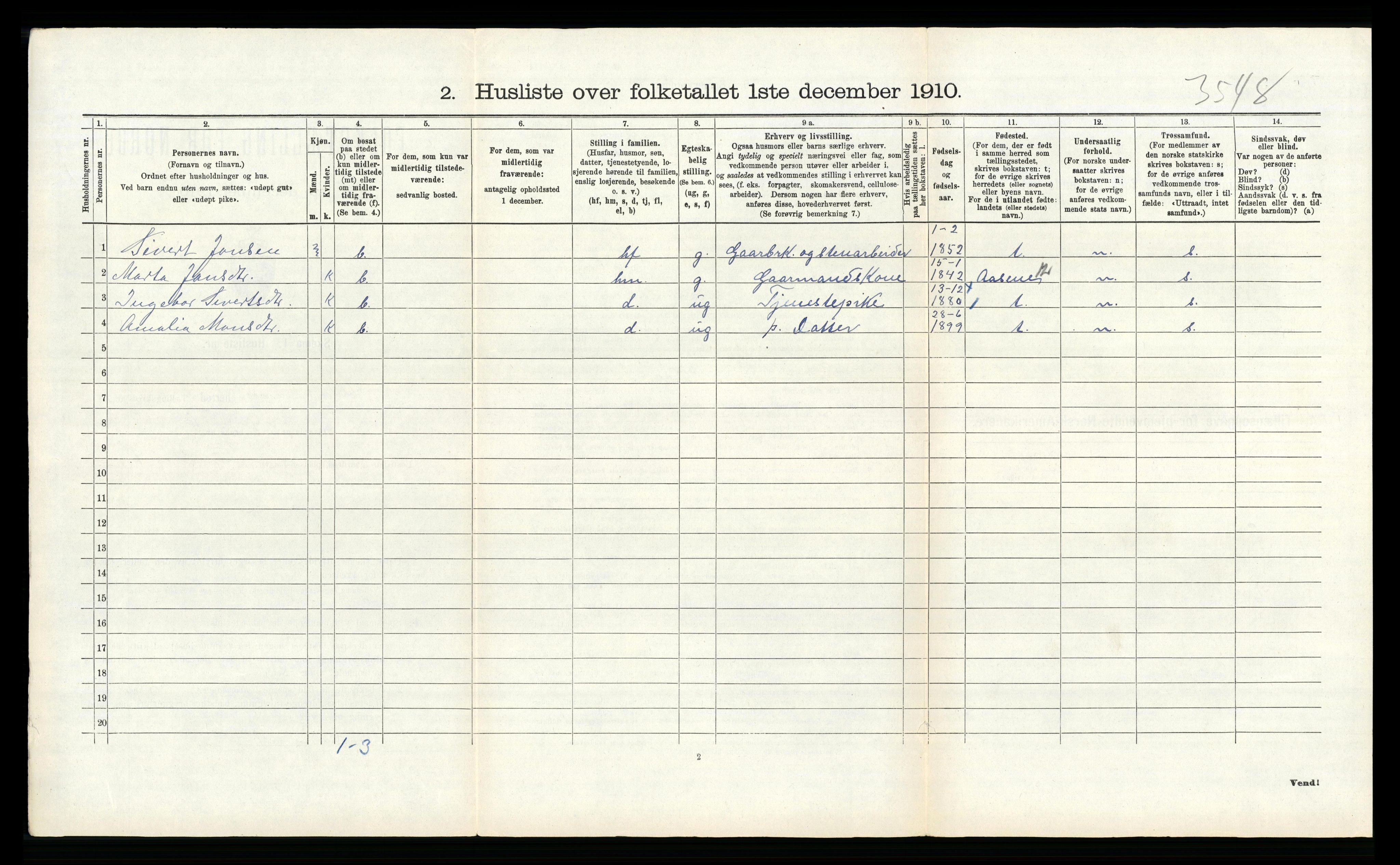 RA, Folketelling 1910 for 1257 Alversund herred, 1910, s. 111