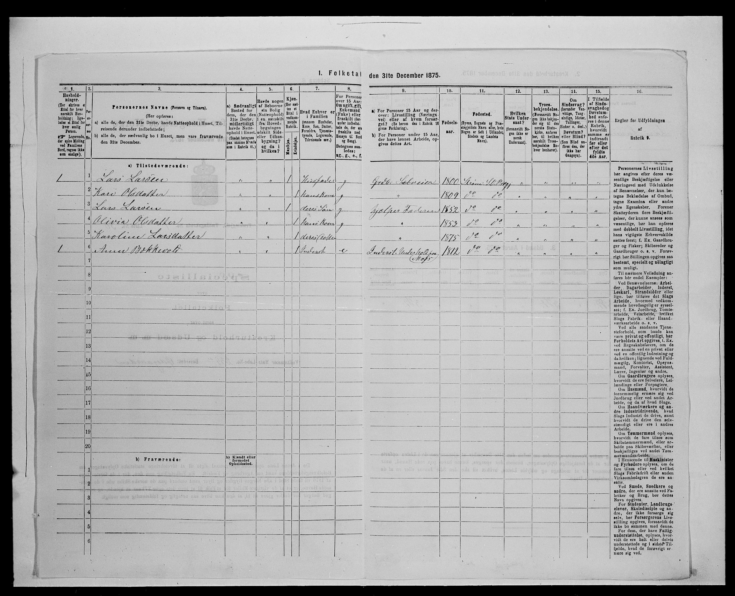 SAH, Folketelling 1875 for 0419P Sør-Odal prestegjeld, 1875, s. 484