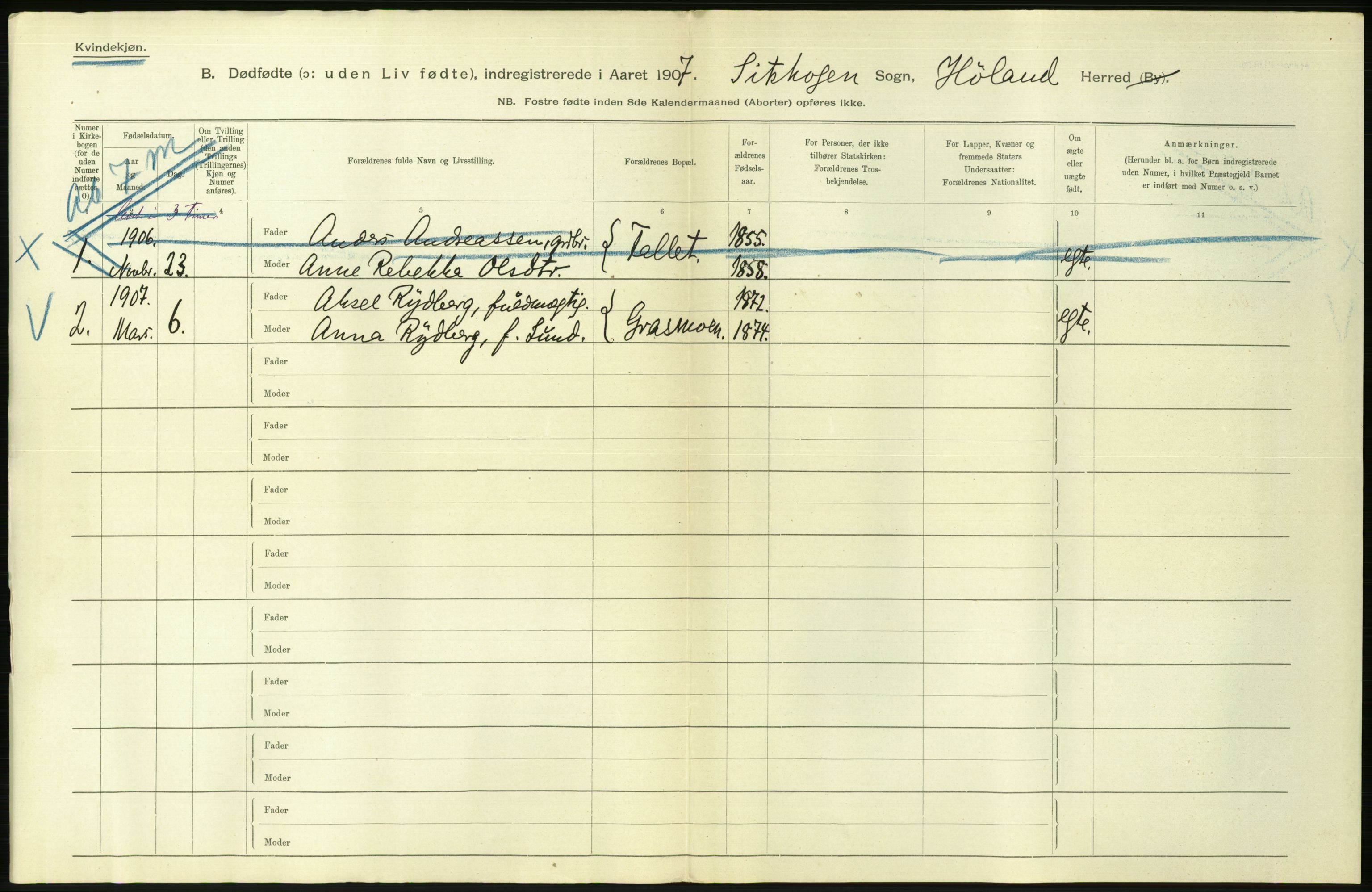 Statistisk sentralbyrå, Sosiodemografiske emner, Befolkning, AV/RA-S-2228/D/Df/Dfa/Dfae/L0005: Akershus amt: Gifte, døde. Bygder og byer., 1907, s. 644