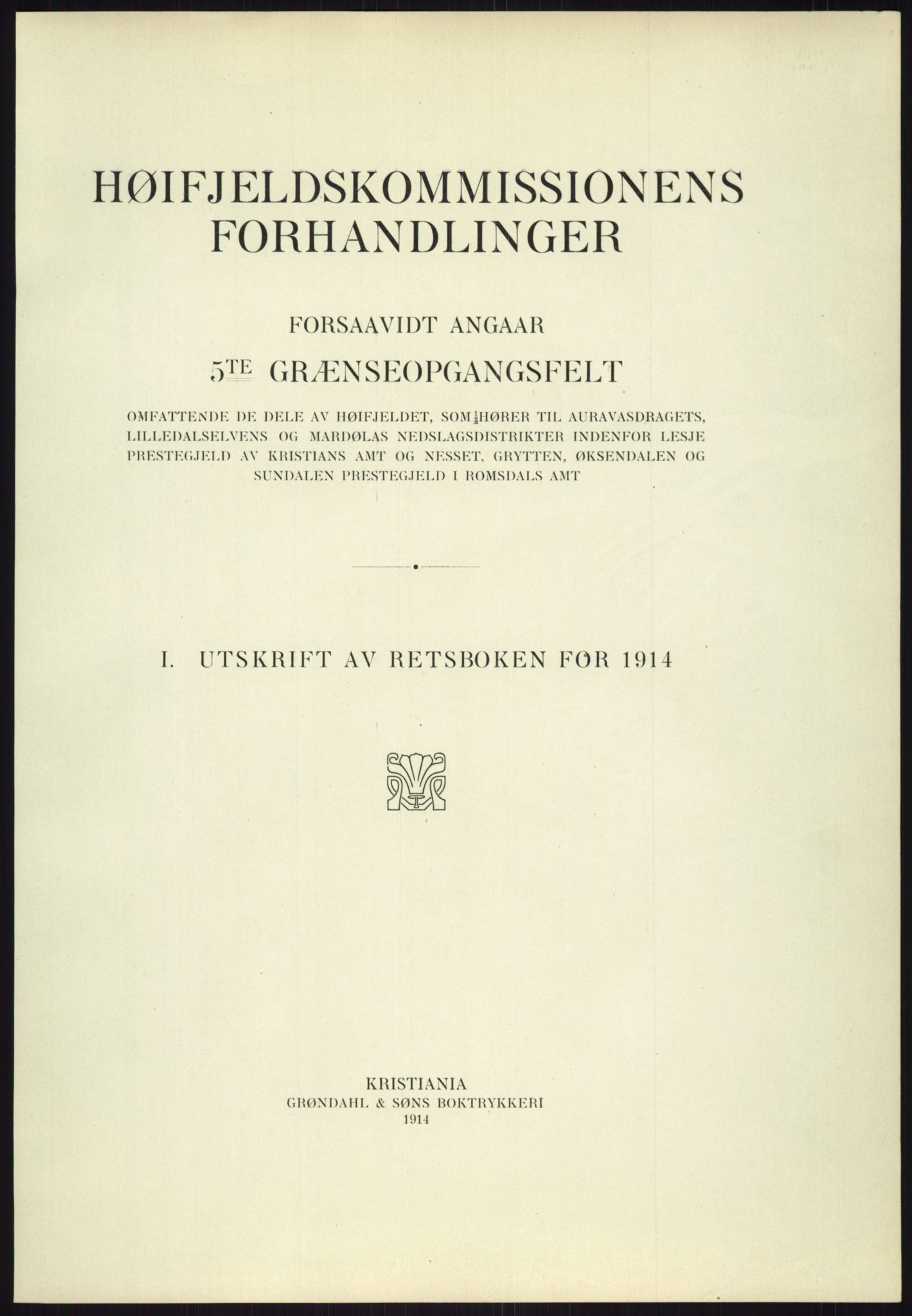 Høyfjellskommisjonen, AV/RA-S-1546/X/Xa/L0001: Nr. 1-33, 1909-1953, s. 1915