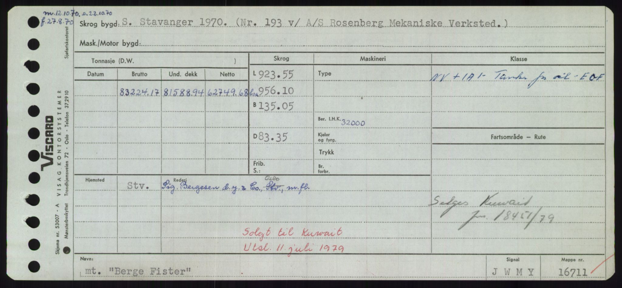 Sjøfartsdirektoratet med forløpere, Skipsmålingen, RA/S-1627/H/Hd/L0003: Fartøy, B-Bev, s. 695