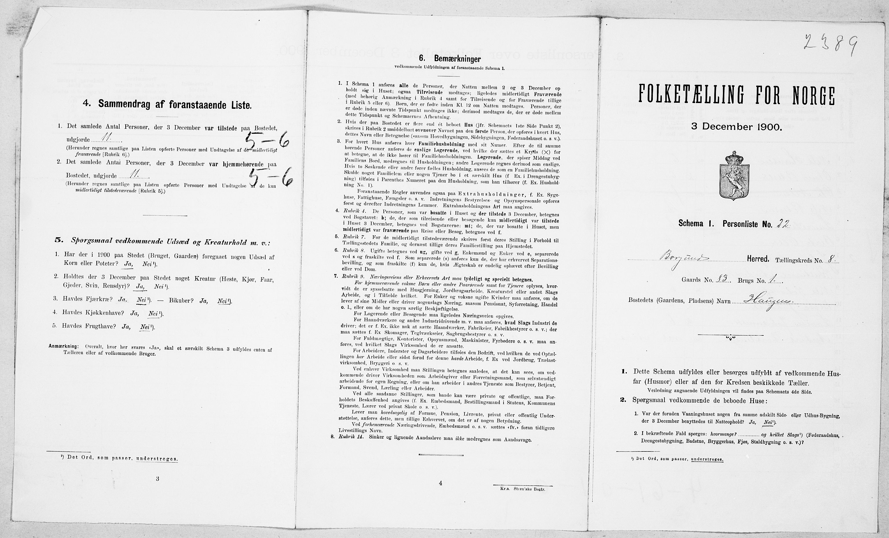 SAT, Folketelling 1900 for 1531 Borgund herred, 1900, s. 851