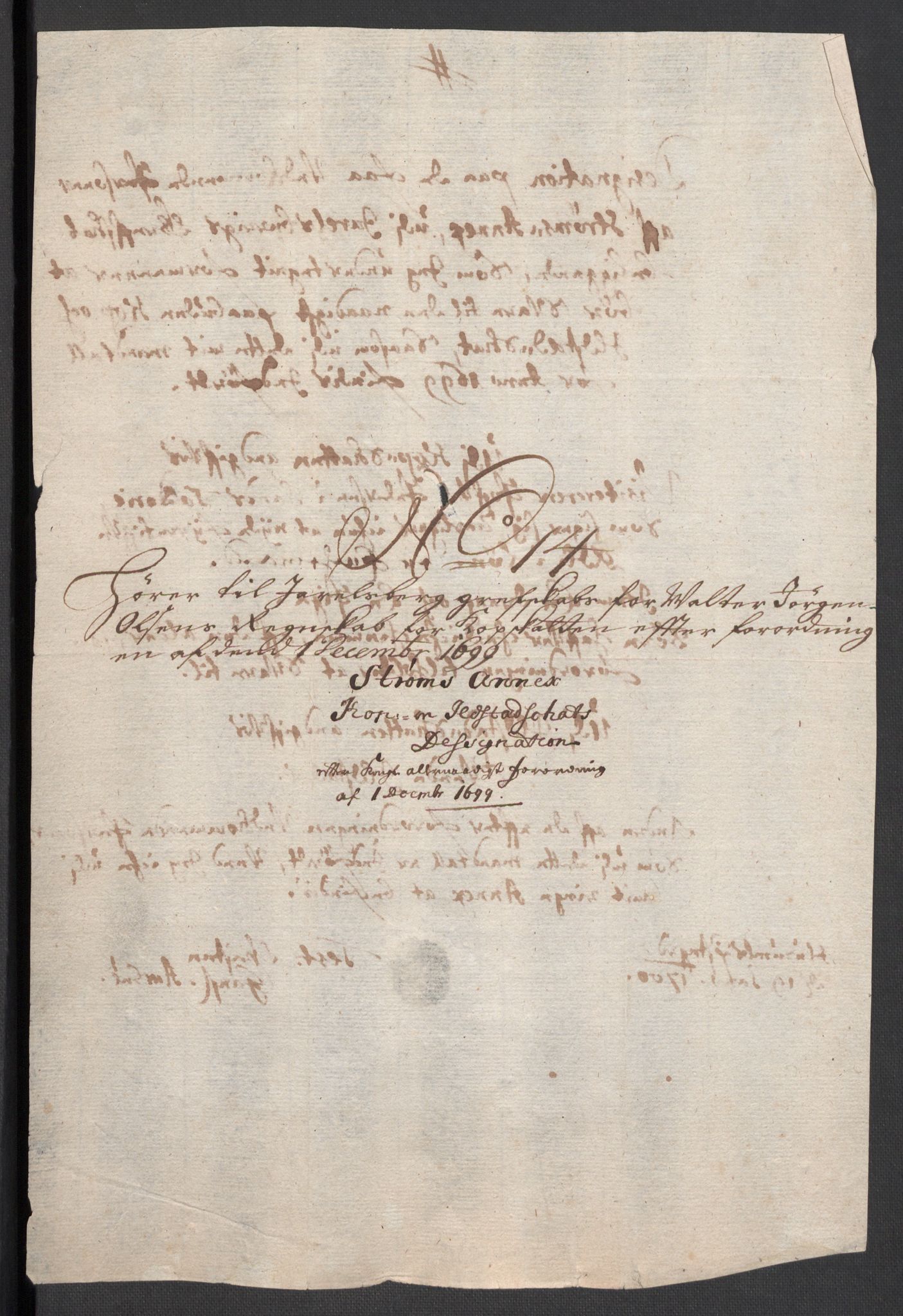 Rentekammeret inntil 1814, Reviderte regnskaper, Fogderegnskap, RA/EA-4092/R32/L1869: Fogderegnskap Jarlsberg grevskap, 1700-1701, s. 154