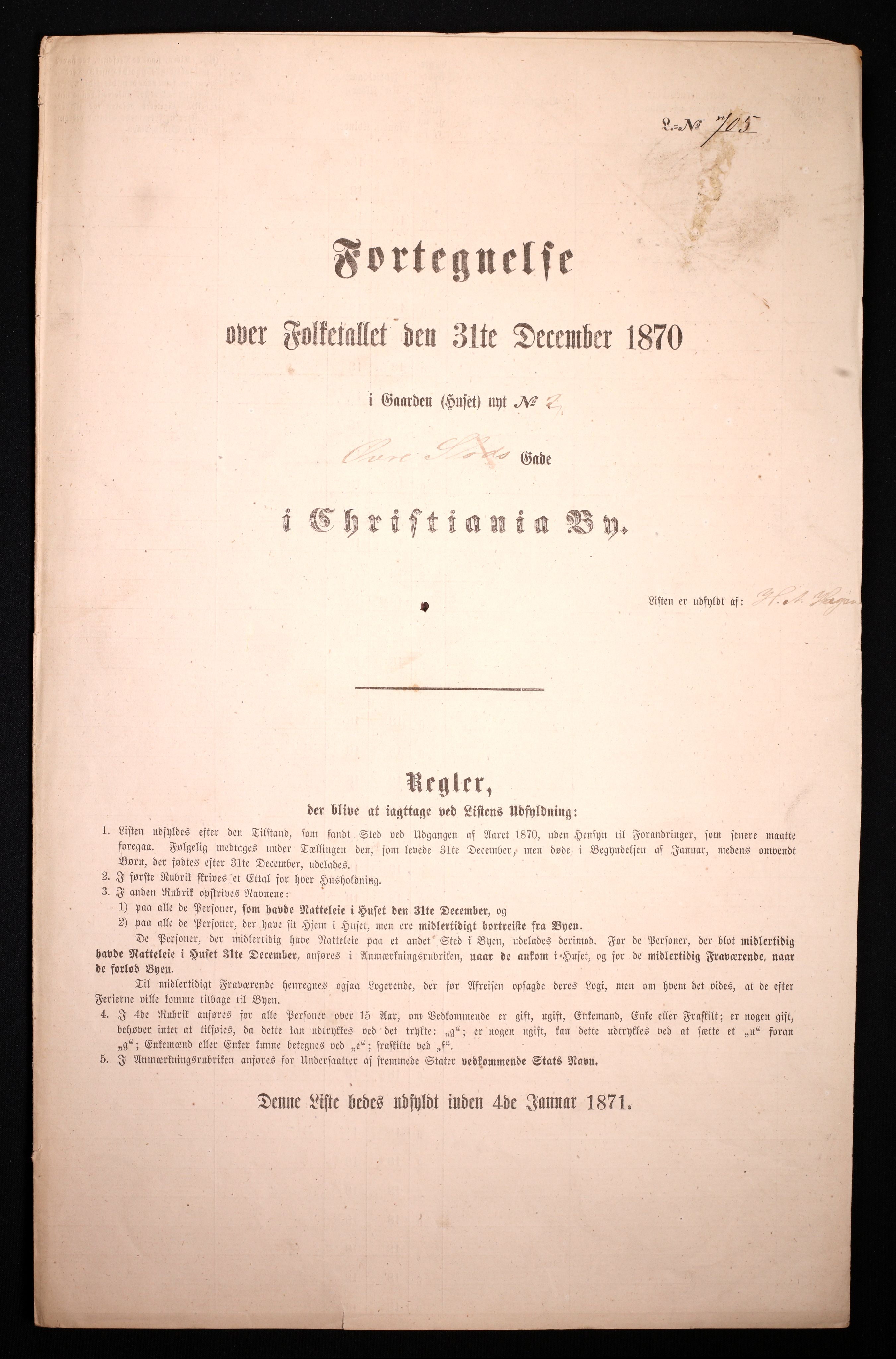 RA, Folketelling 1870 for 0301 Kristiania kjøpstad, 1870, s. 4687