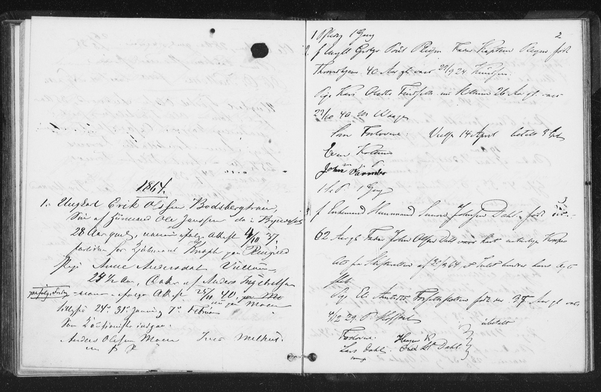 Melhus sokneprestkontor, AV/SAT-A-1141/1/I/I1/I1f/L0009: Lysningsprotokoll nr. 691.I.1F9, 1850-1866