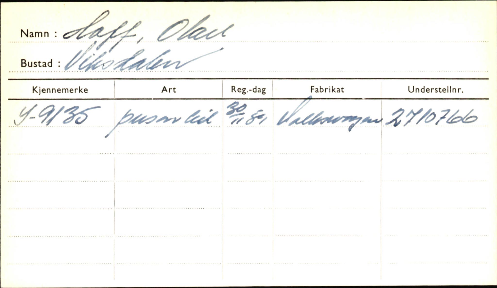 Statens vegvesen, Sogn og Fjordane vegkontor, SAB/A-5301/4/F/L0001A: Eigarregister Fjordane til 1.6.1961, 1930-1961, s. 545