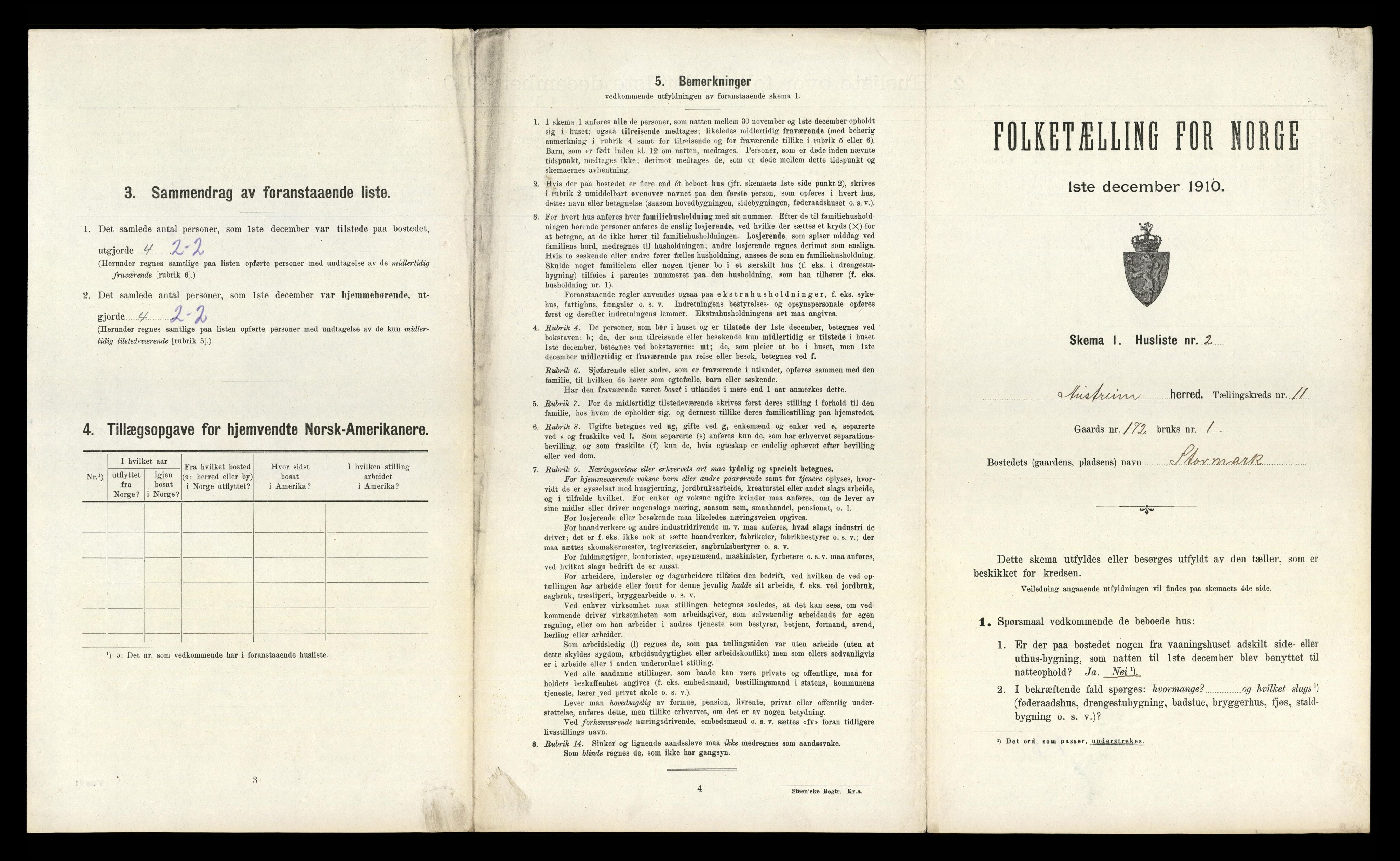 RA, Folketelling 1910 for 1264 Austrheim herred, 1910, s. 674