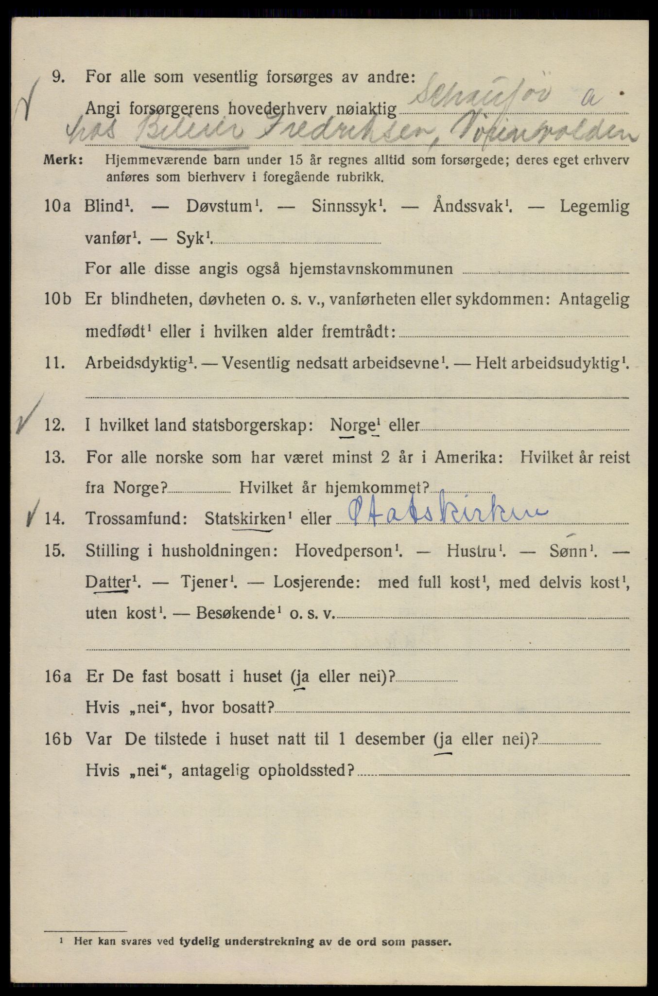 SAO, Folketelling 1920 for 0301 Kristiania kjøpstad, 1920, s. 353022