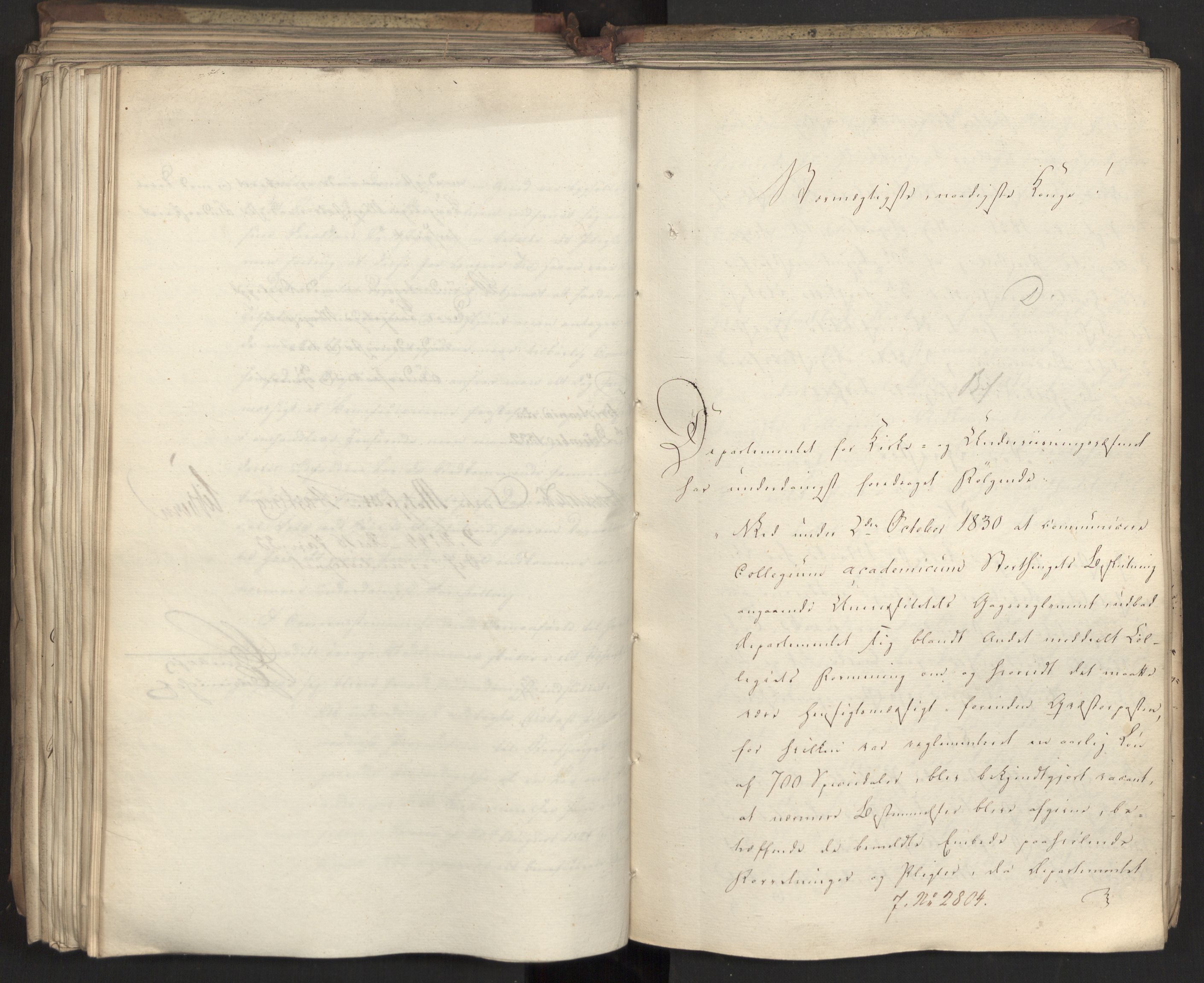 Statsrådsavdelingen i Stockholm, AV/RA-S-1003/D/Da/L0081: Regjeringsinnstillinger nr. 2700-2857, 1832, s. 385