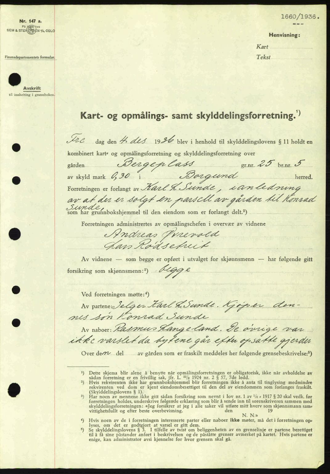 Nordre Sunnmøre sorenskriveri, SAT/A-0006/1/2/2C/2Ca: Pantebok nr. A2, 1936-1937, Dagboknr: 1660/1936