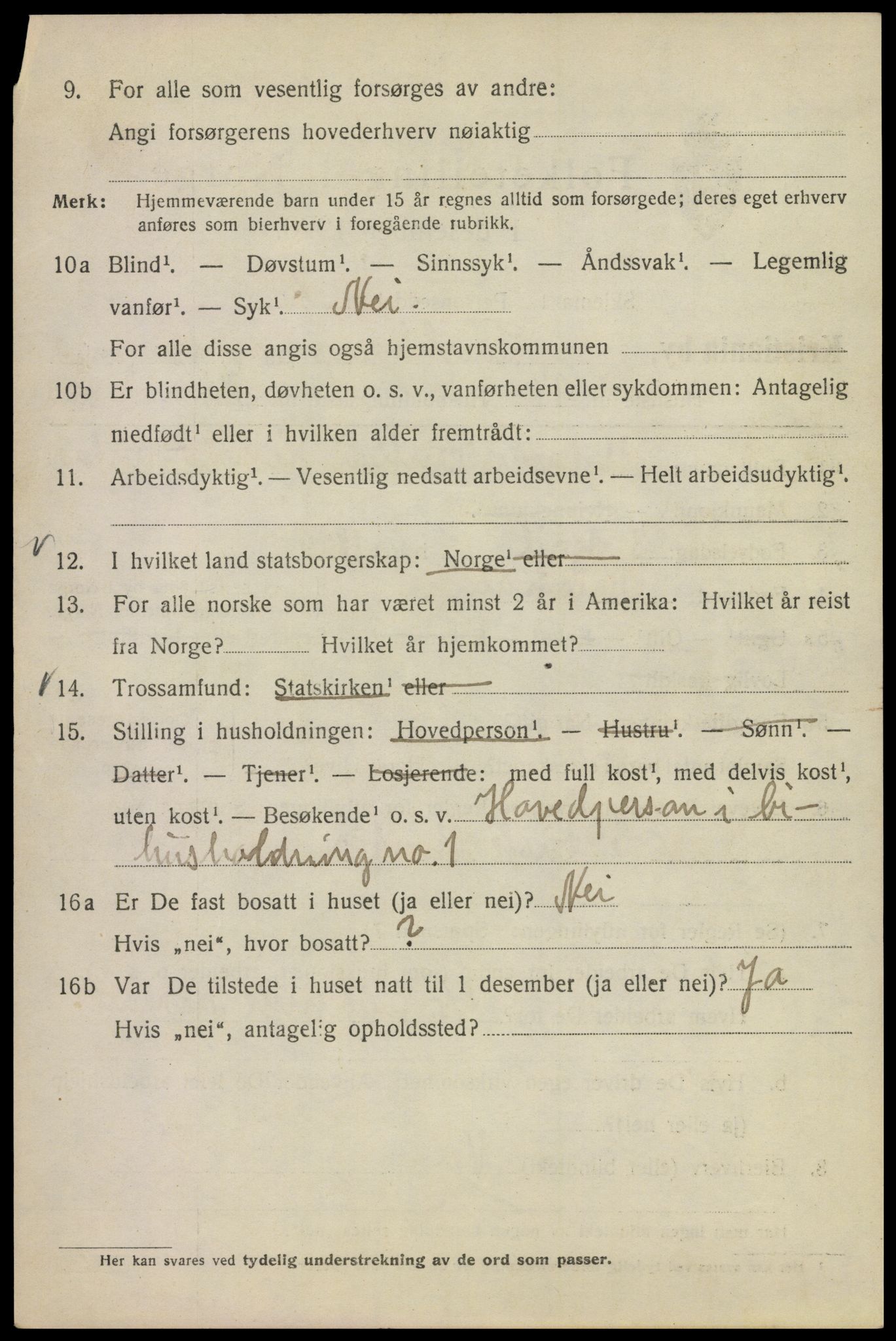 SAO, Folketelling 1920 for 0301 Kristiania kjøpstad, 1920, s. 245664