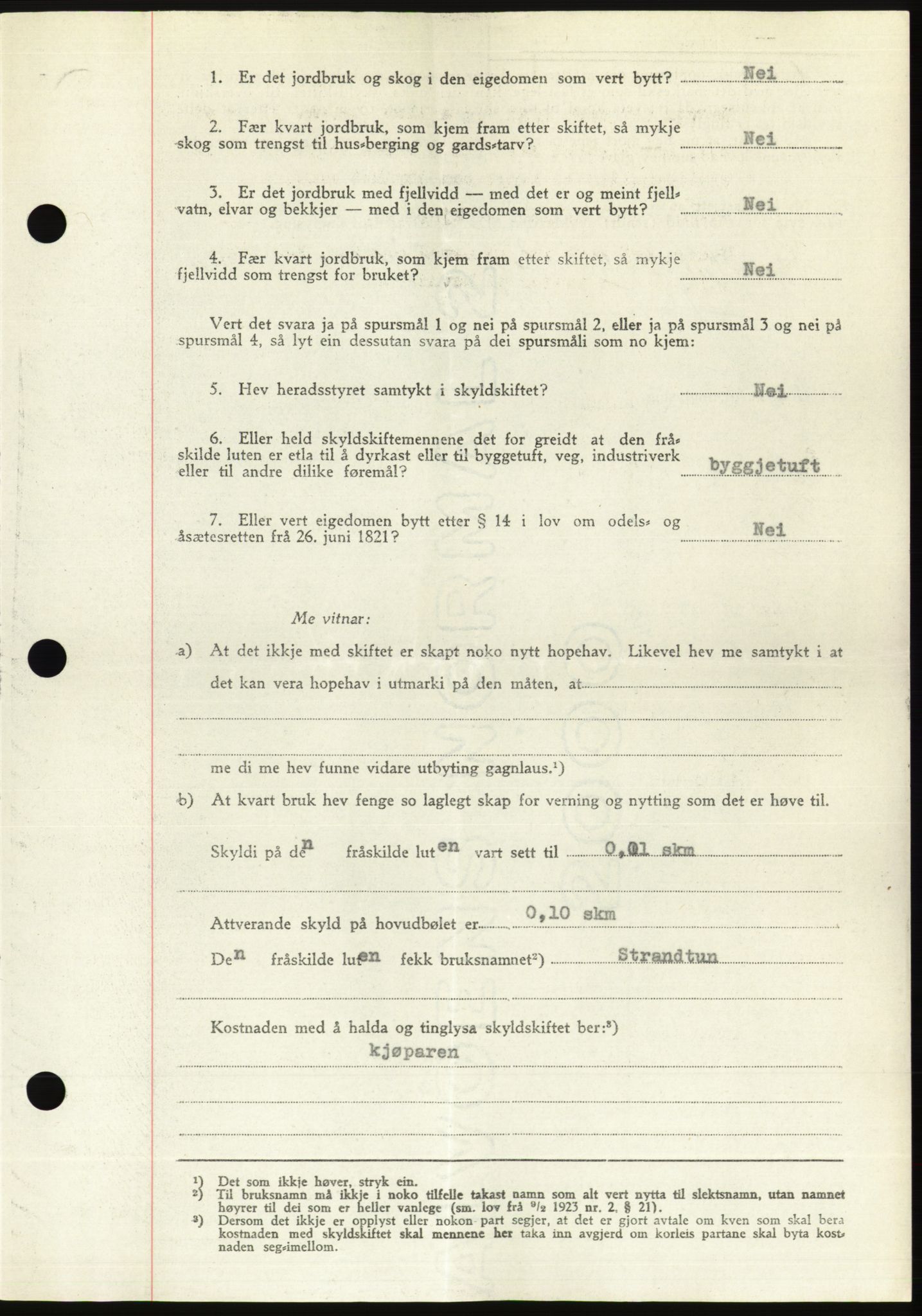 Søre Sunnmøre sorenskriveri, AV/SAT-A-4122/1/2/2C/L0081: Pantebok nr. 7A, 1947-1948, Dagboknr: 1337/1947