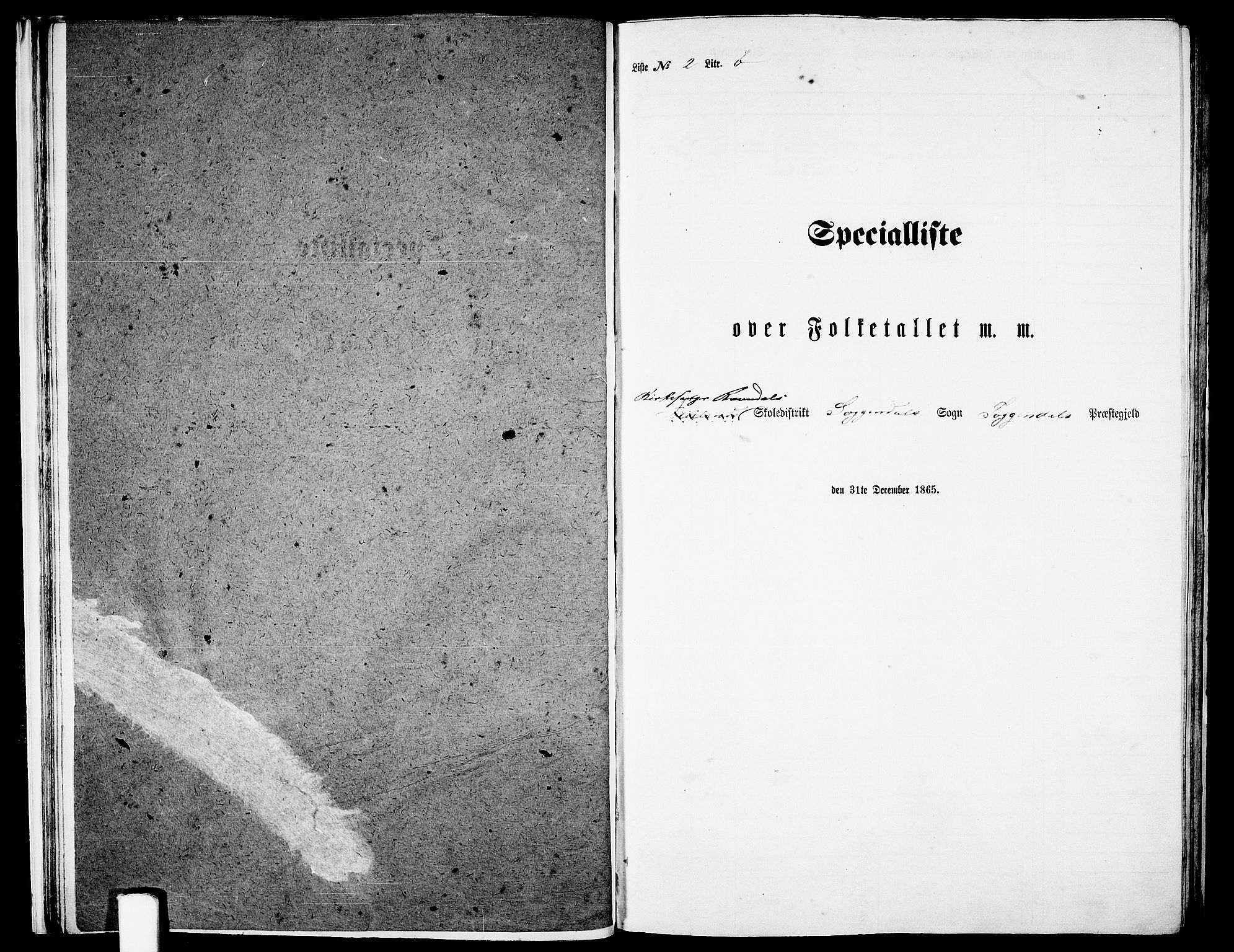 RA, Folketelling 1865 for 1111P Sokndal prestegjeld, 1865, s. 24