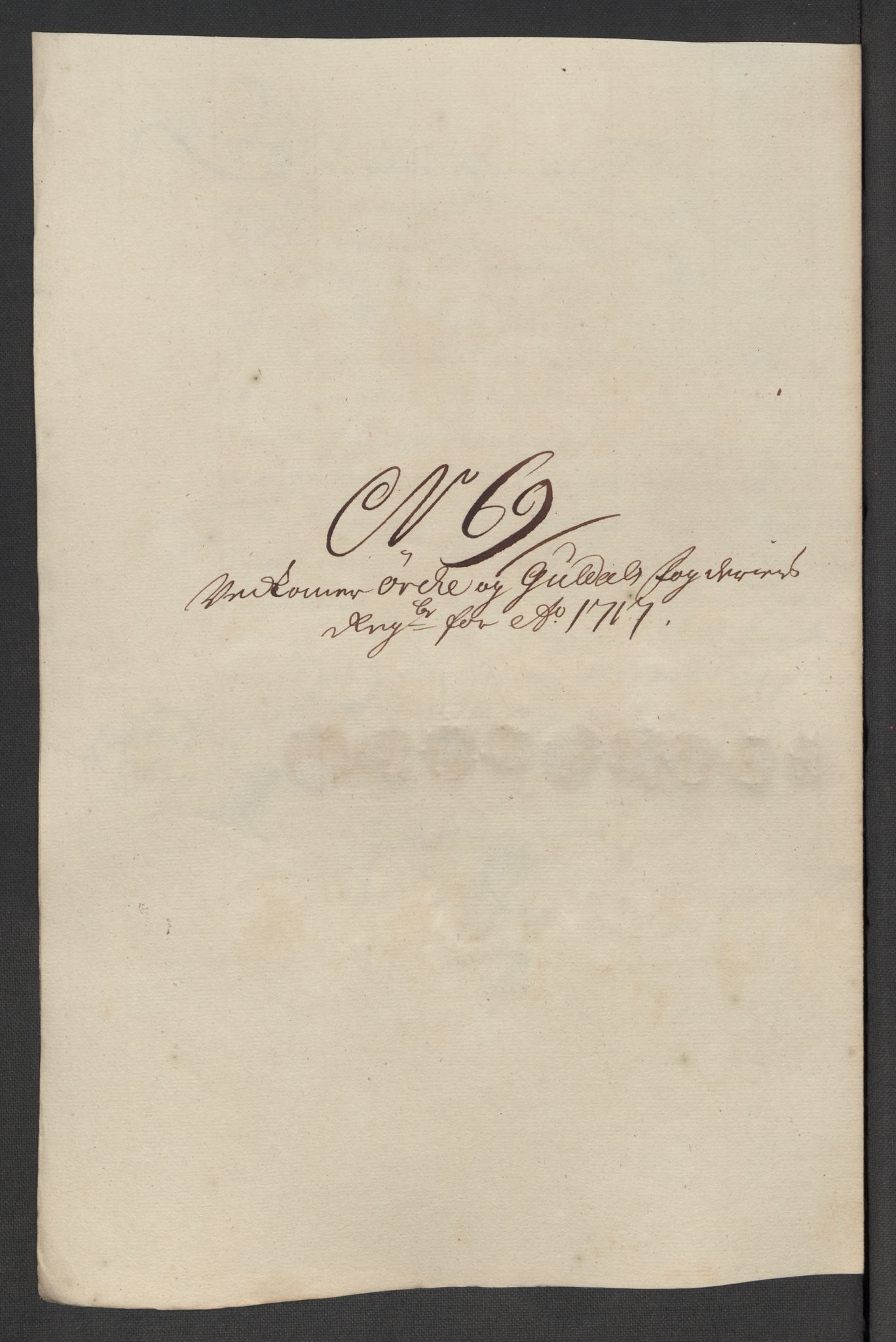 Rentekammeret inntil 1814, Reviderte regnskaper, Fogderegnskap, RA/EA-4092/R60/L3969: Fogderegnskap Orkdal og Gauldal, 1717, s. 509