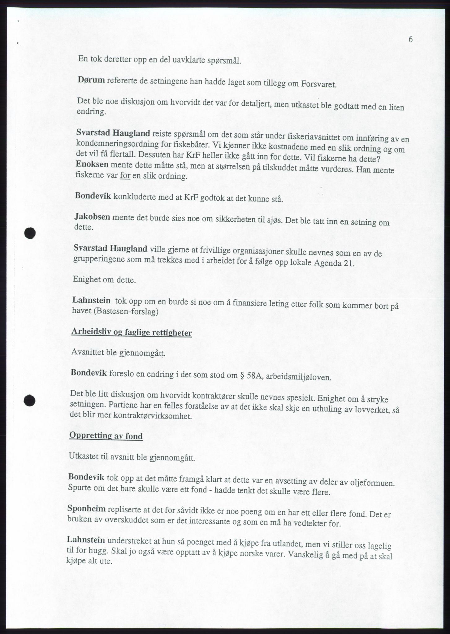 Forhandlingene mellom Kristelig Folkeparti, Senterpartiet og Venstre om dannelse av regjering, AV/RA-PA-1073/A/L0001: Forhandlingsprotokoller, 1997, s. 113