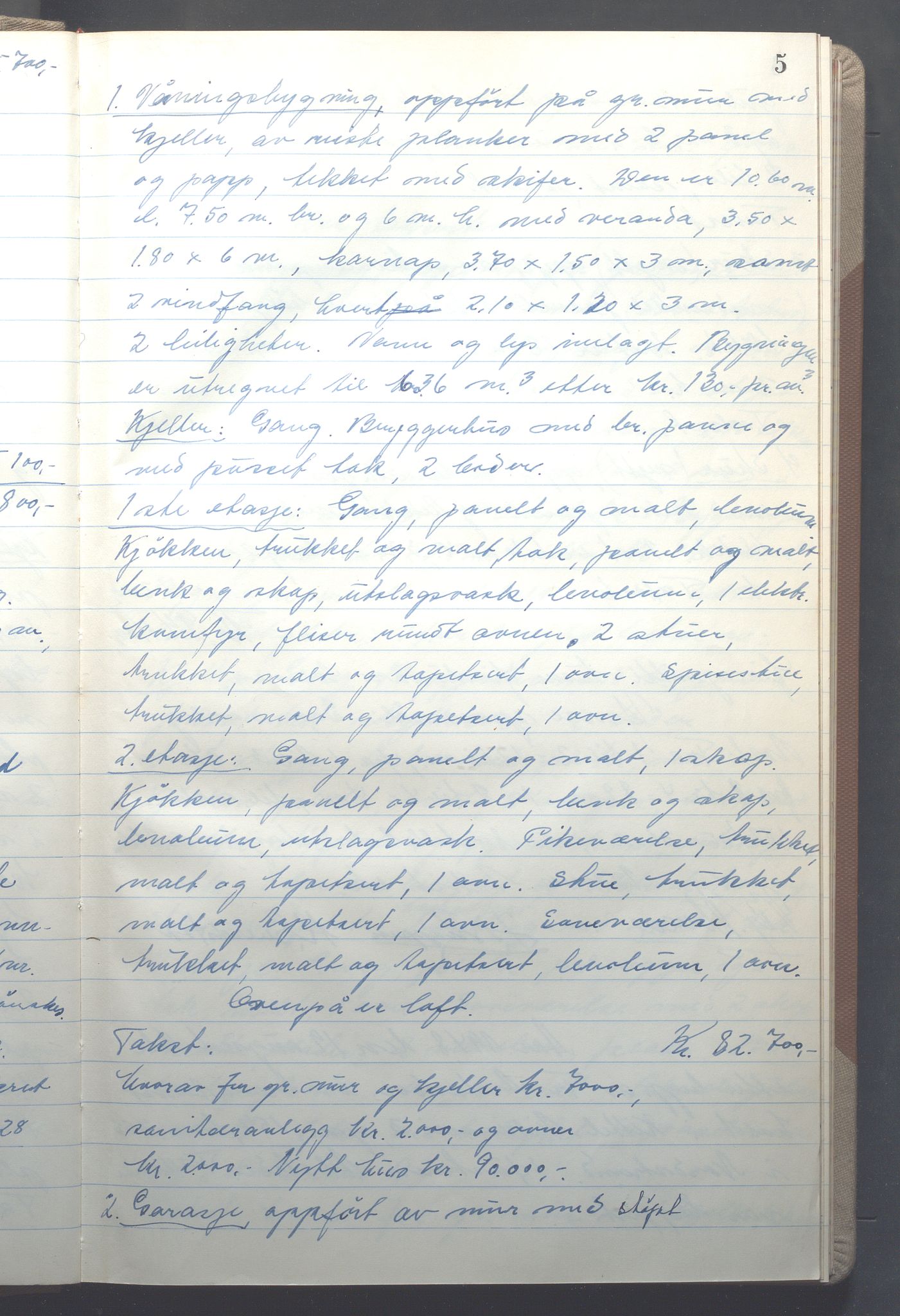 Lensmennene i Aker, OBA/A-10133/F/Fd/L0015: Branntakstprotokoll, 1948, s. 5