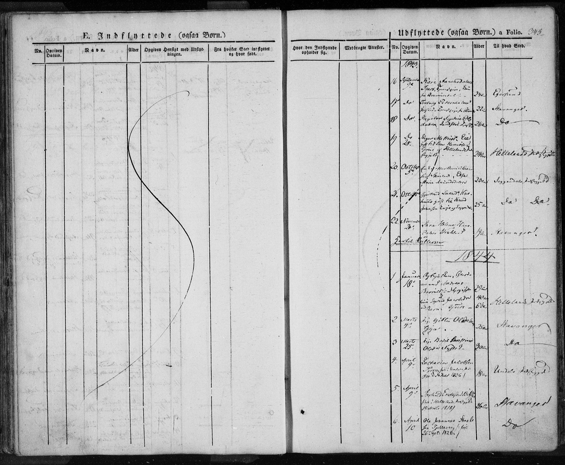 Lund sokneprestkontor, AV/SAST-A-101809/S06/L0008: Ministerialbok nr. A 7.2, 1833-1854, s. 345