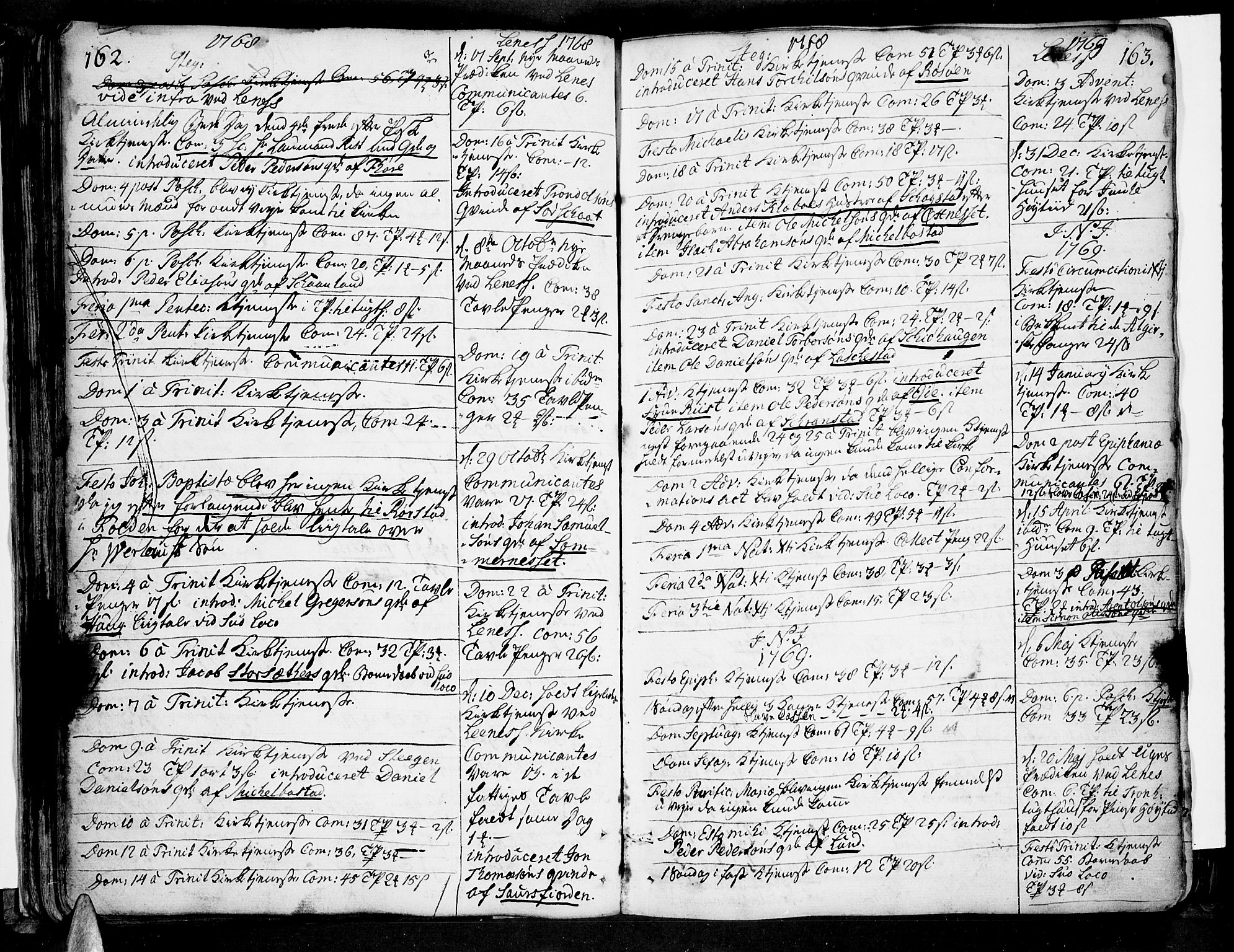 Ministerialprotokoller, klokkerbøker og fødselsregistre - Nordland, AV/SAT-A-1459/855/L0795: Ministerialbok nr. 855A03, 1748-1776, s. 162-163