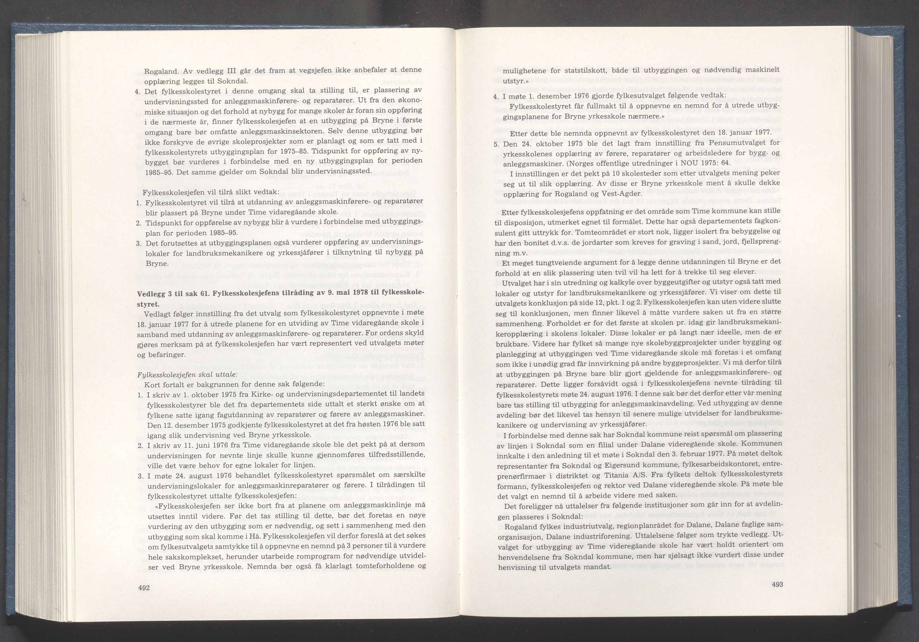 Rogaland fylkeskommune - Fylkesrådmannen , IKAR/A-900/A/Aa/Aaa/L0100: Møtebok , 1980, s. 492-493