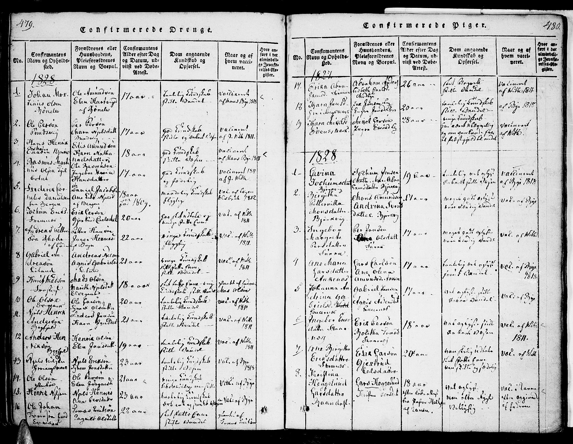 Ministerialprotokoller, klokkerbøker og fødselsregistre - Nordland, SAT/A-1459/863/L0894: Ministerialbok nr. 863A06, 1821-1851, s. 479-480