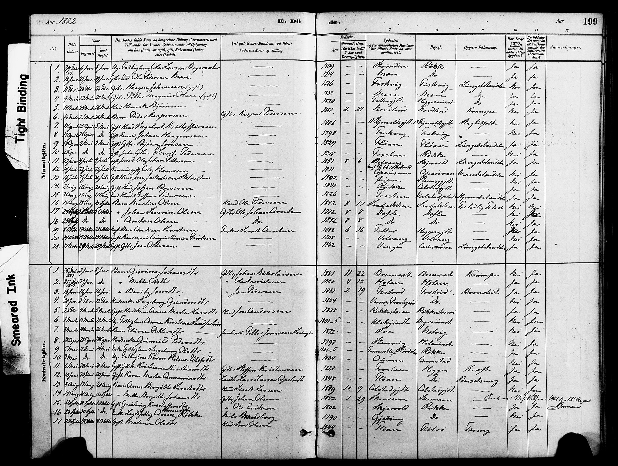 Ministerialprotokoller, klokkerbøker og fødselsregistre - Nord-Trøndelag, SAT/A-1458/712/L0100: Ministerialbok nr. 712A01, 1880-1900, s. 199