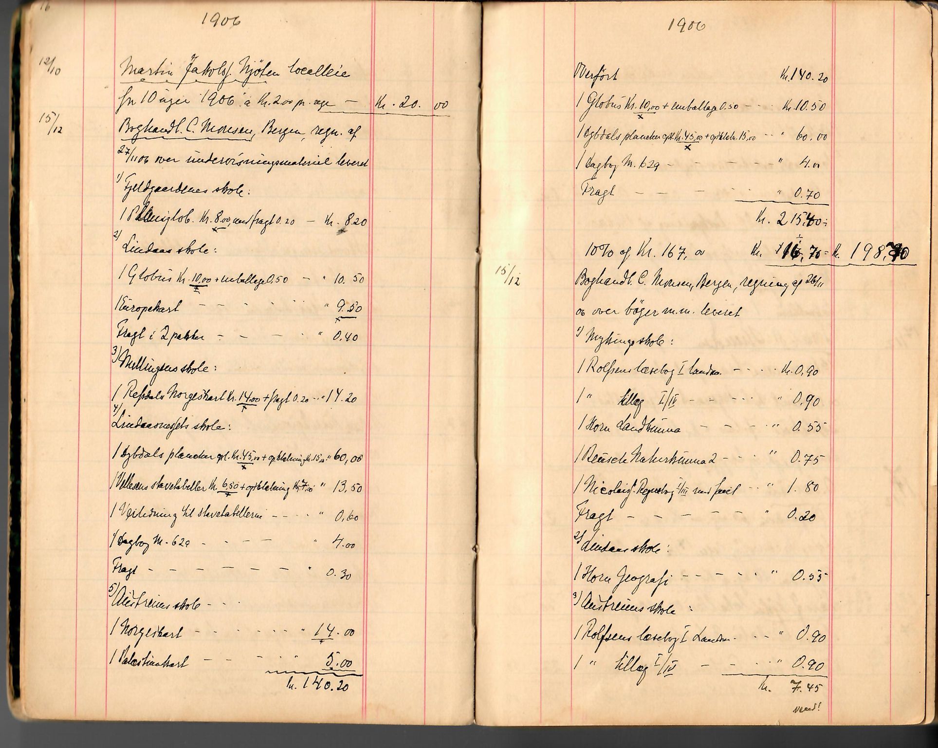 Lindås kommune. Skulestyret, IKAH/1263-211/R/Ra/L0001: Tilvisningsbok, 1906-1916, s. 10