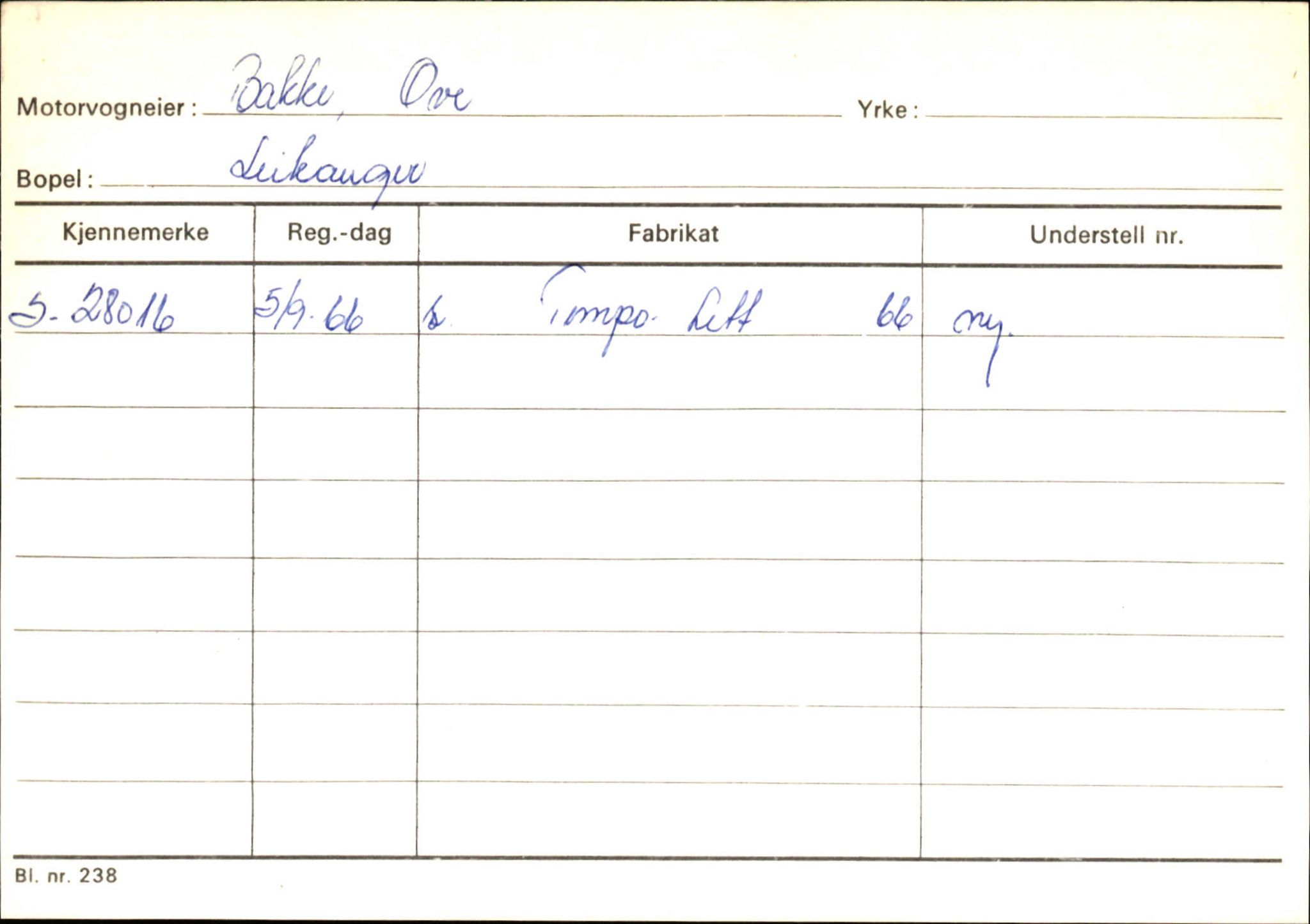 Statens vegvesen, Sogn og Fjordane vegkontor, SAB/A-5301/4/F/L0126: Eigarregister Fjaler M-Å. Leikanger A-Å, 1945-1975, s. 812