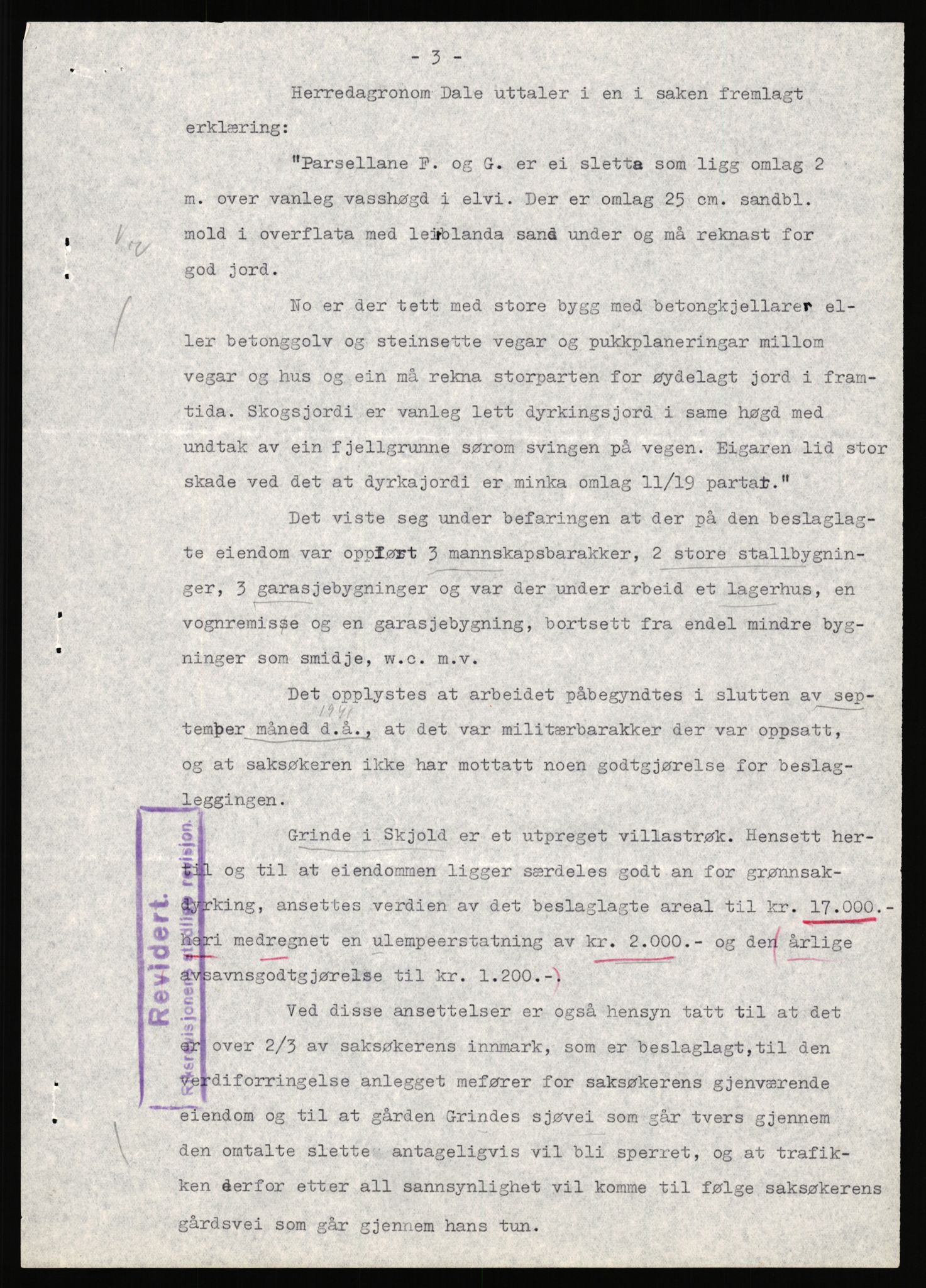 Forsvarsdepartementet, 10. kontor / Oppgjørskontoret, AV/RA-RAFA-1225/D/Dd/L0351: Rogaland, 1941-1958, s. 65