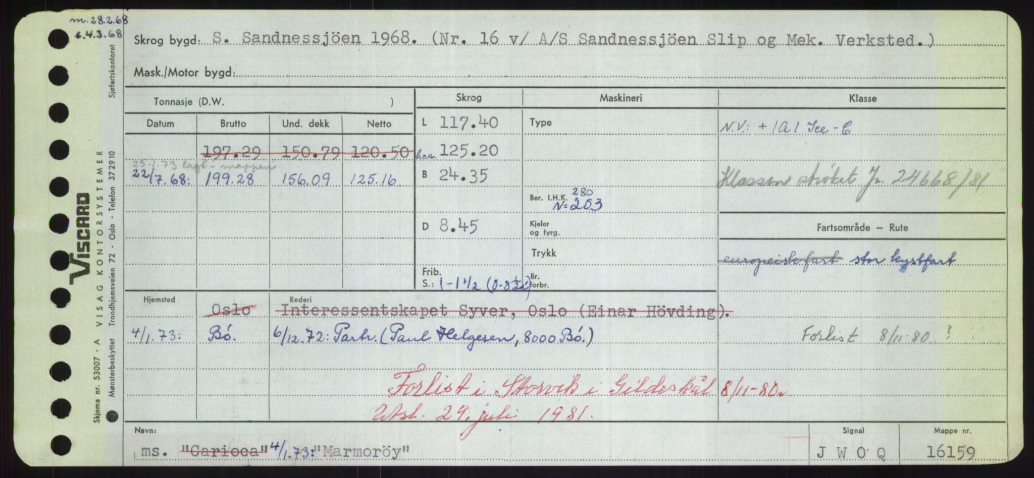 Sjøfartsdirektoratet med forløpere, Skipsmålingen, RA/S-1627/H/Hd/L0024: Fartøy, M-Mim, s. 309