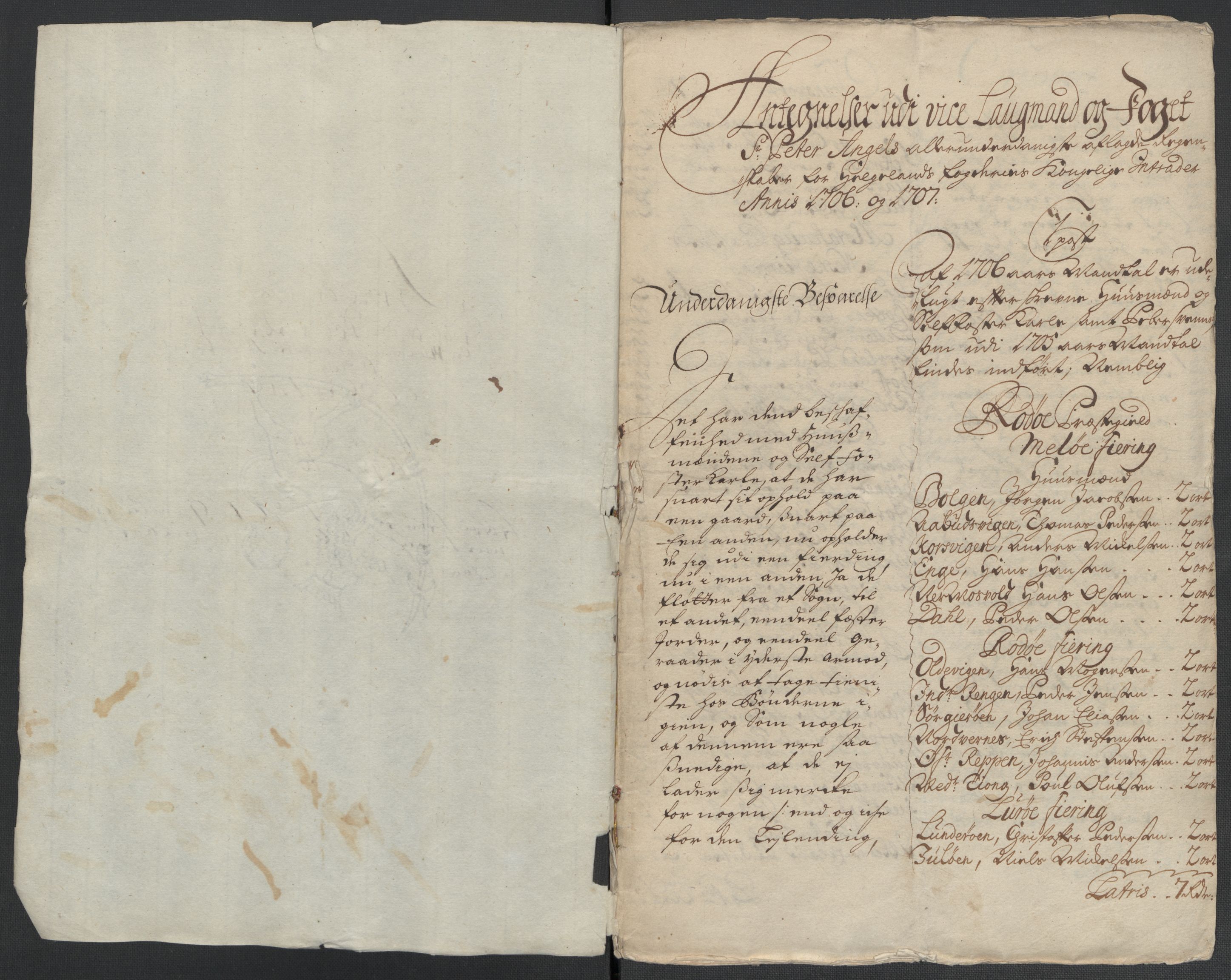 Rentekammeret inntil 1814, Reviderte regnskaper, Fogderegnskap, RA/EA-4092/R65/L4509: Fogderegnskap Helgeland, 1706-1707, s. 275