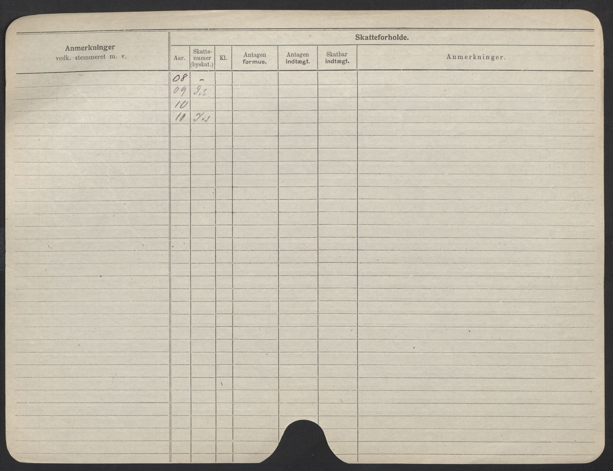 Oslo folkeregister, Registerkort, AV/SAO-A-11715/F/Fa/Fac/L0013: Kvinner, 1906-1914, s. 252b